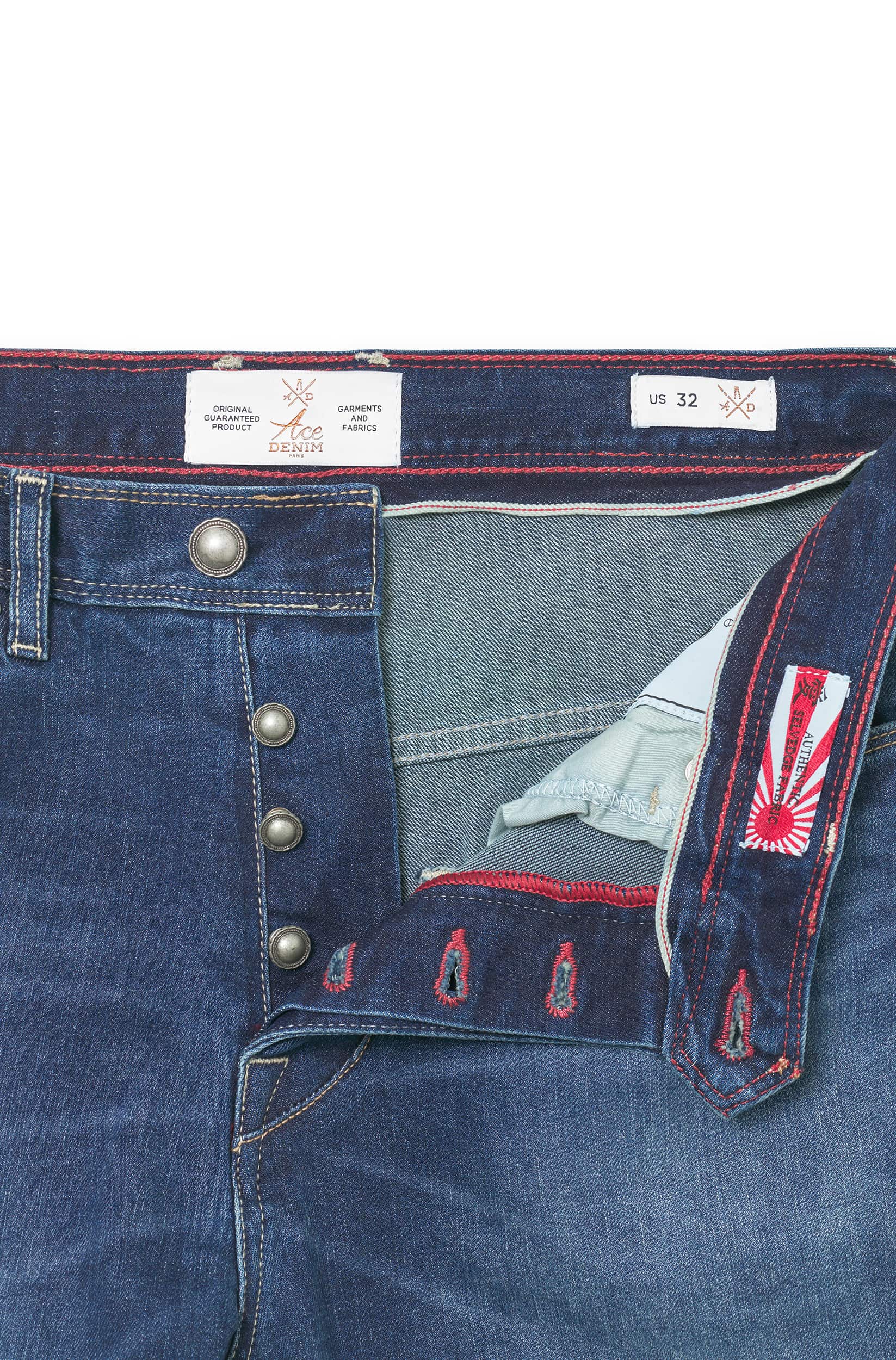Jeans Japan selvedge homme pierre foncé Vue 5 - Ace Denim Paris