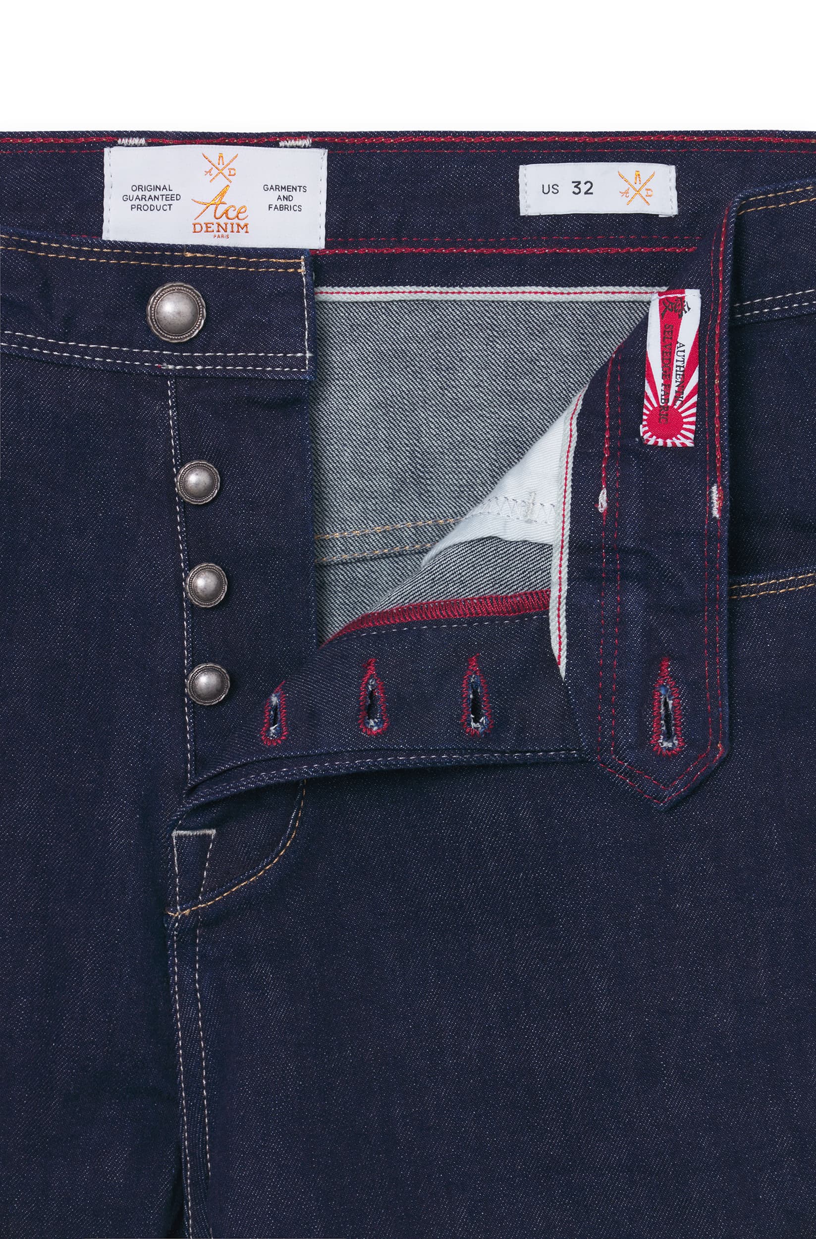 Jeans Japan selvedge homme brut indigo Vue 5 - Ace Denim Paris