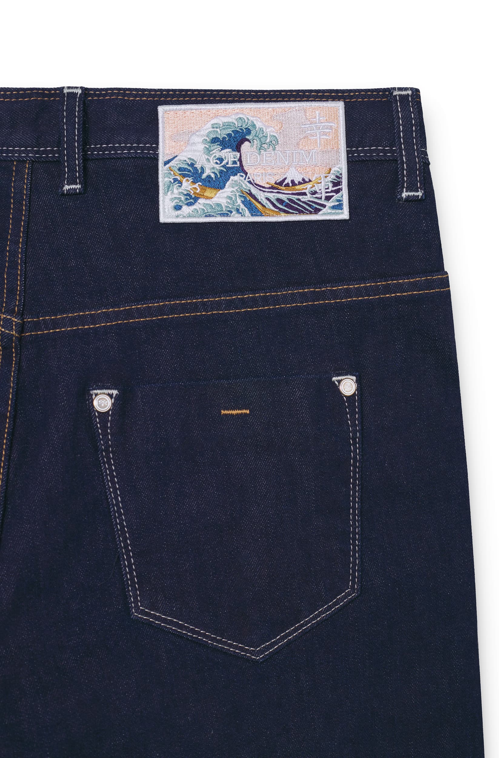 Jeans Japan selvedge homme brut indigo Vue 3 - Ace Denim Paris