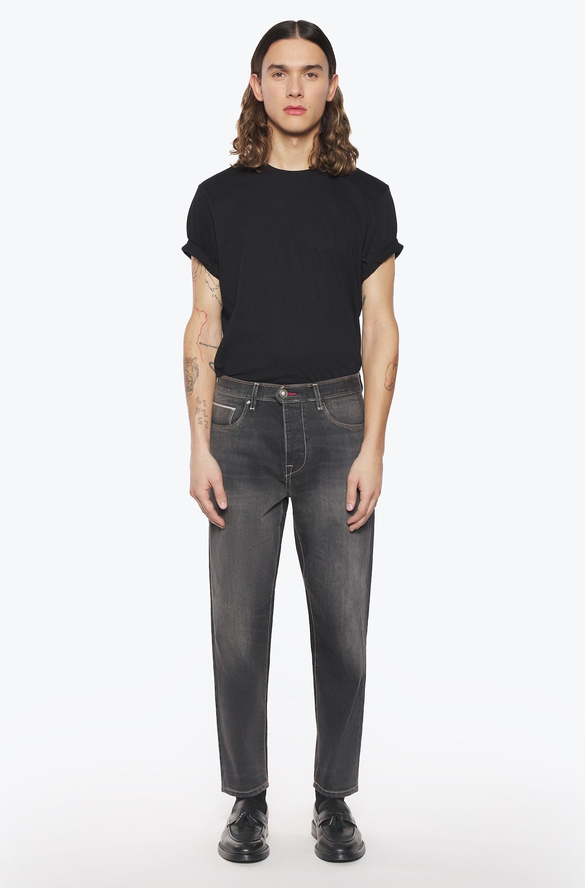 Jeans Japan selvedge homme gris Vue 2 - Ace Denim Paris