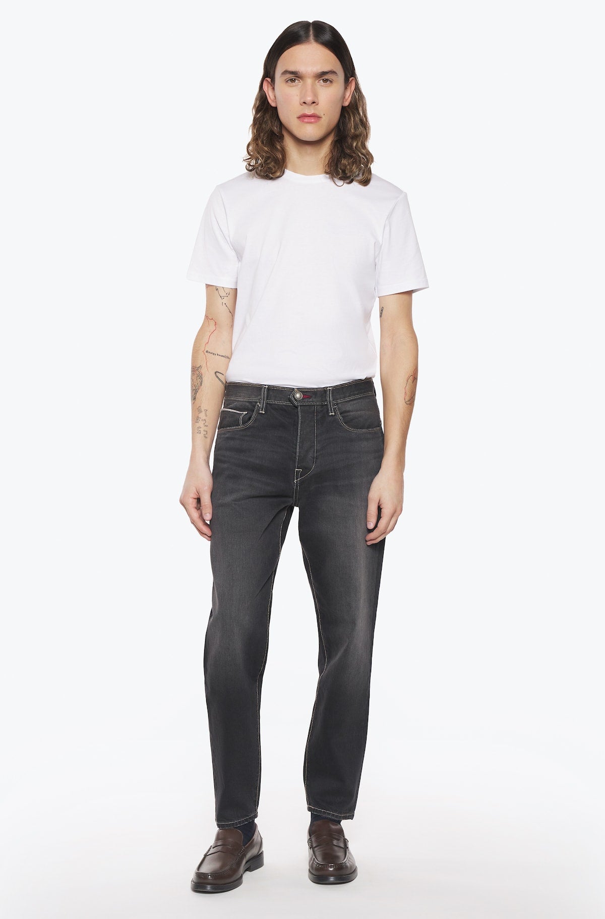 Jeans Japan selvedge homme gris foncé Vue 2 - Ace Denim Paris
