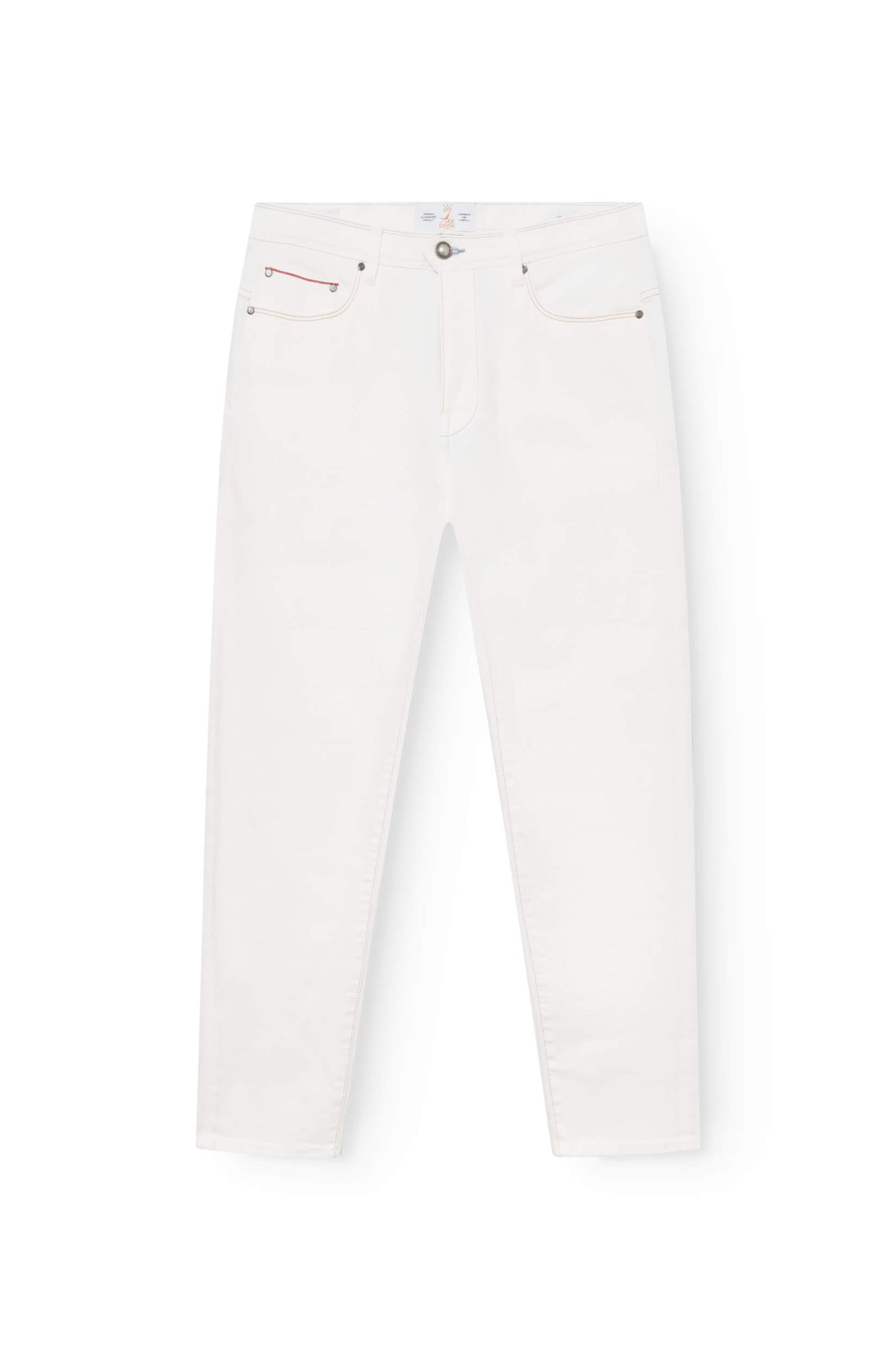 jeans blanc en selvedge japonais