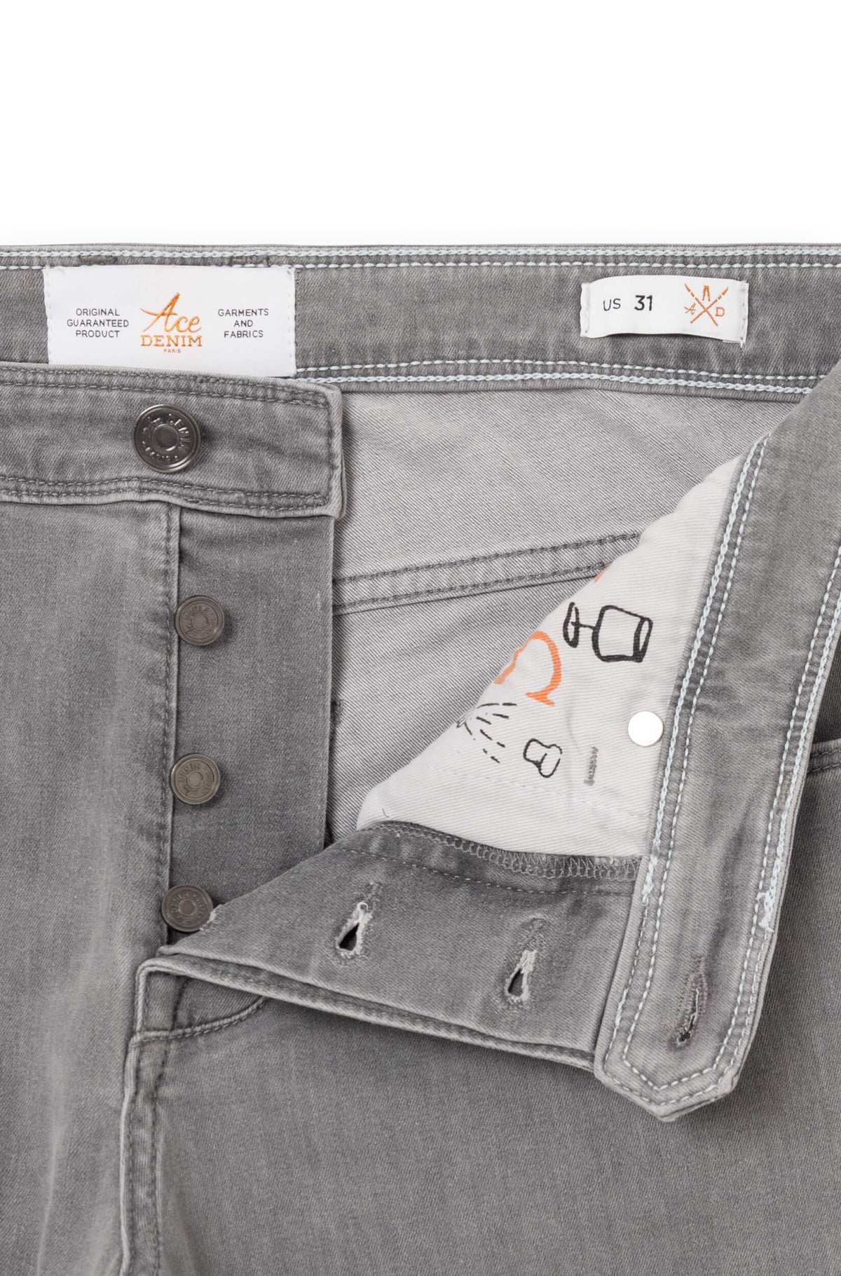 AD 10 Denim - Gris Clair