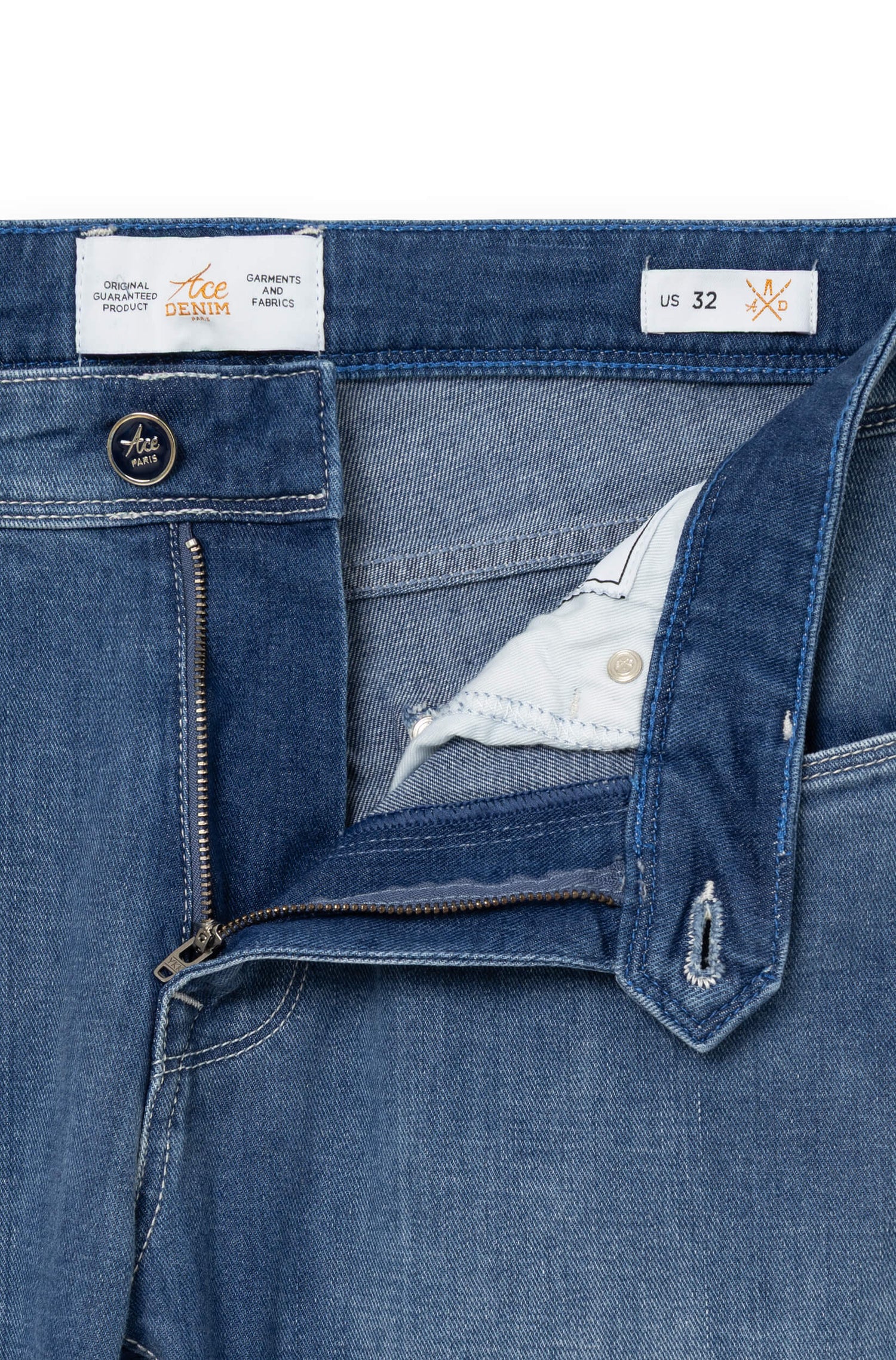 AD 33 Denim - Stone Blanc