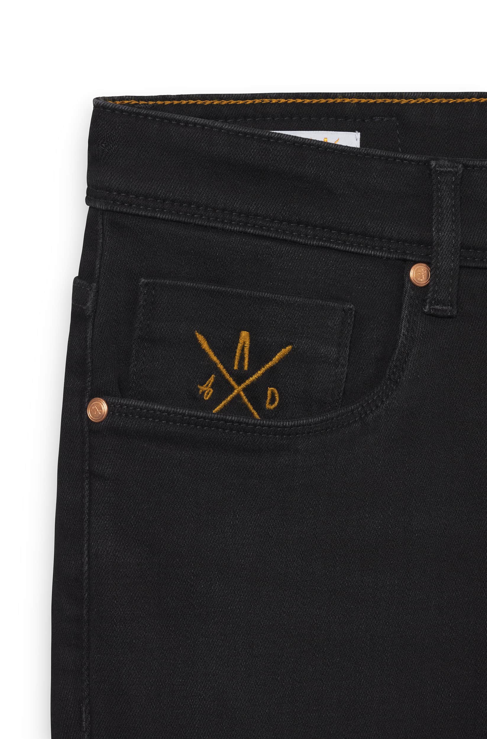 Jeans slim homme noir Vue 2 - Ace Denim Paris