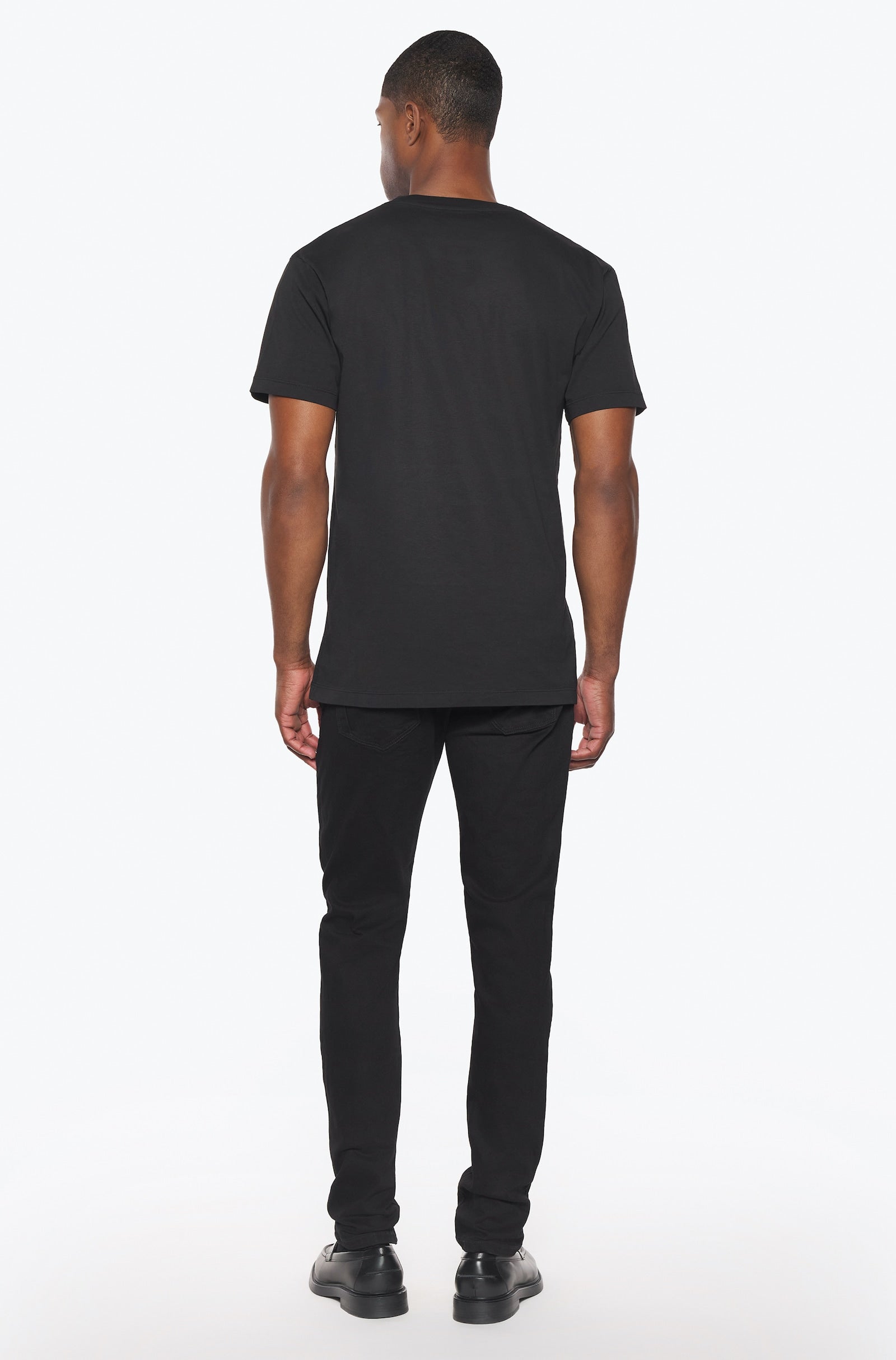 Jeans slim homme noir overdye Vue 3 - Ace Denim Paris