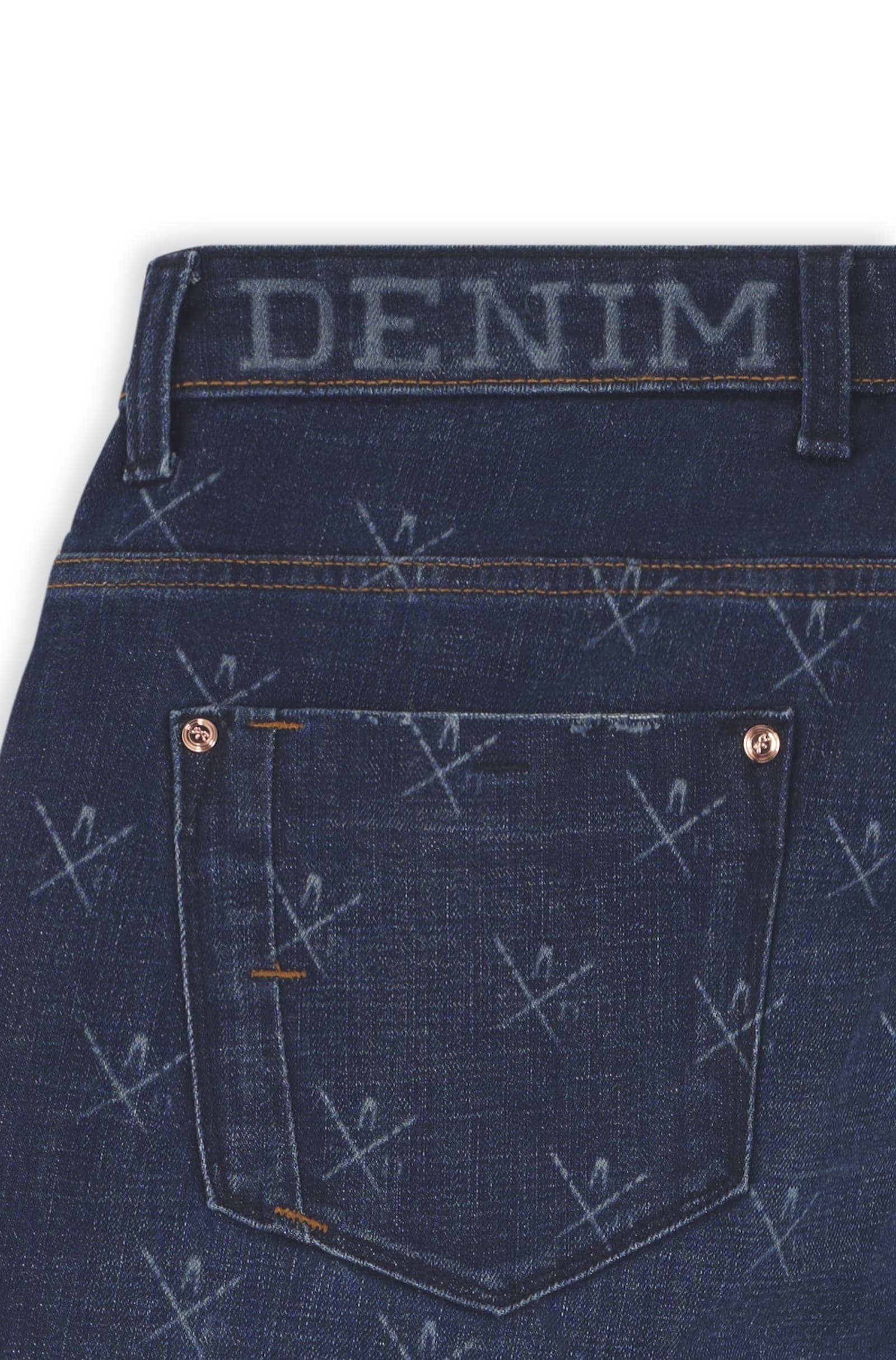 Jeans slim homme pierre foncé all over Vue 5 - Ace Denim Paris