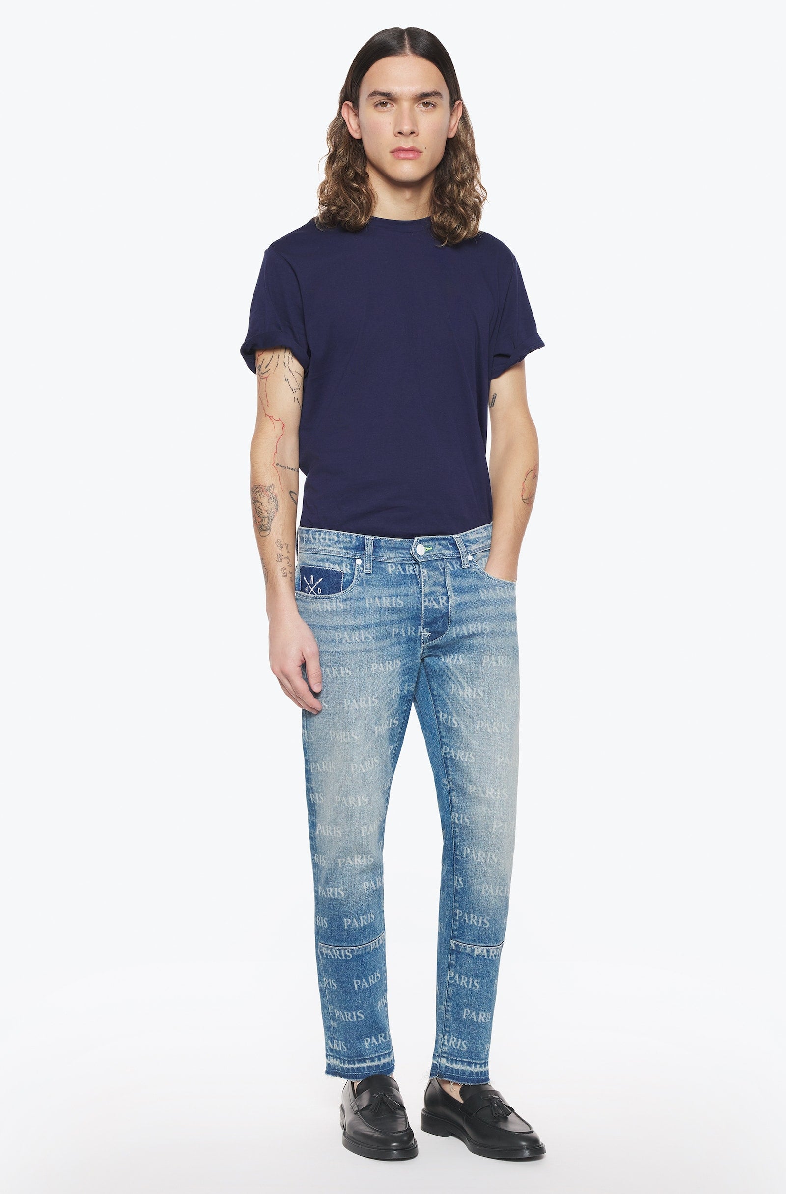Jeans slim homme délavé paris - Ace Denim Paris