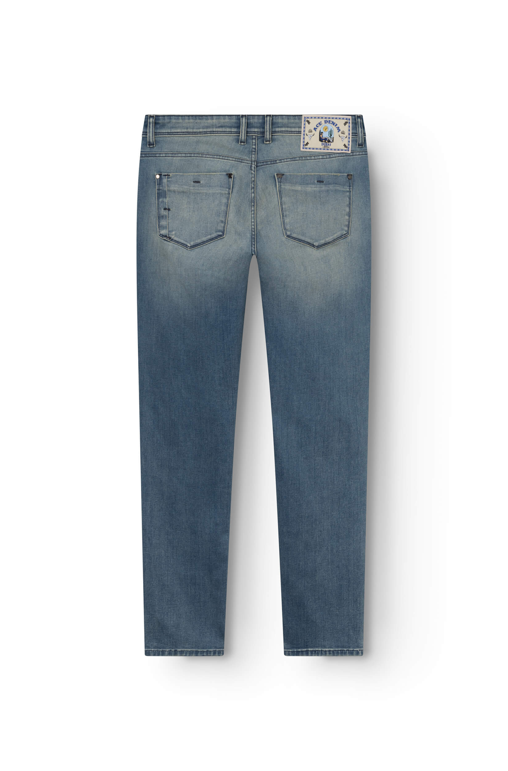 Jeans slim homme bleu sable Vue 4 - Ace Denim Paris