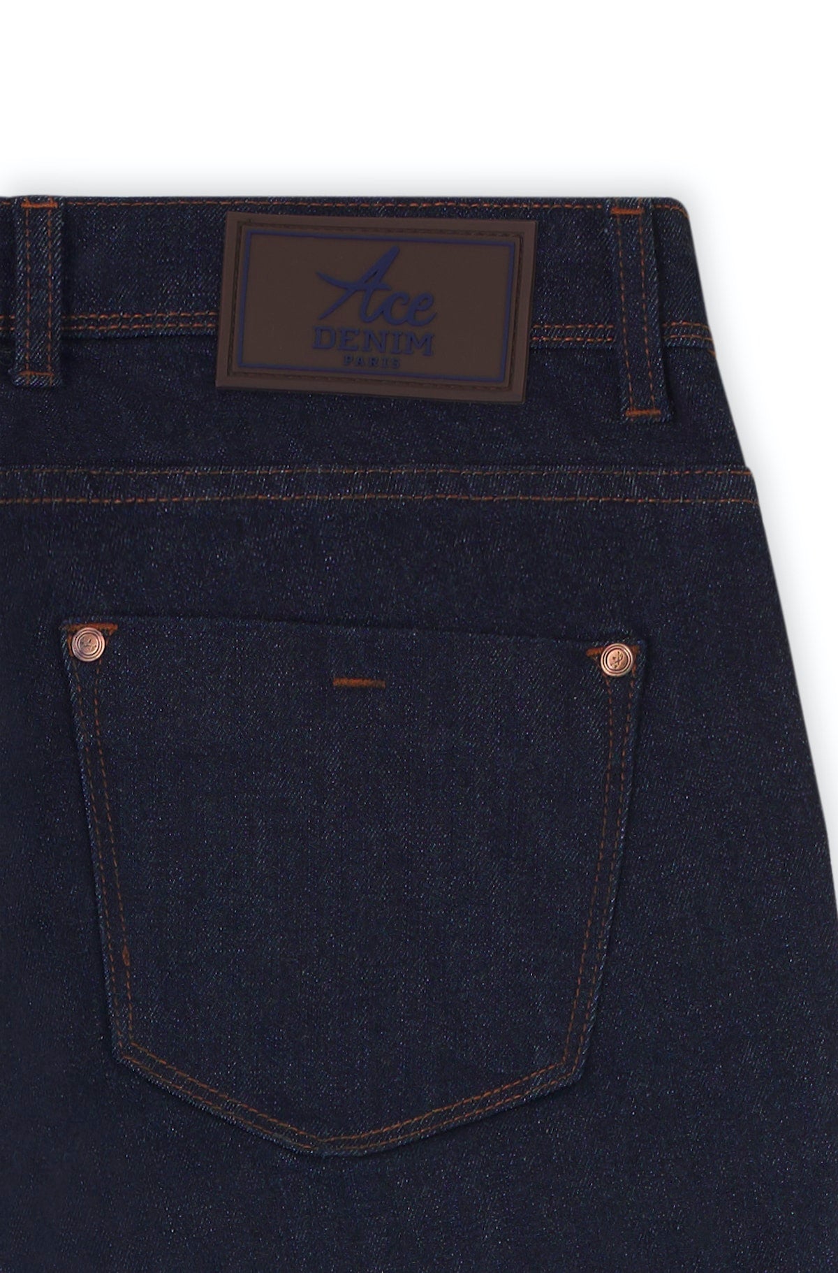 Pantalon Milano homme brut indigo Vue 4 - Ace Denim Paris