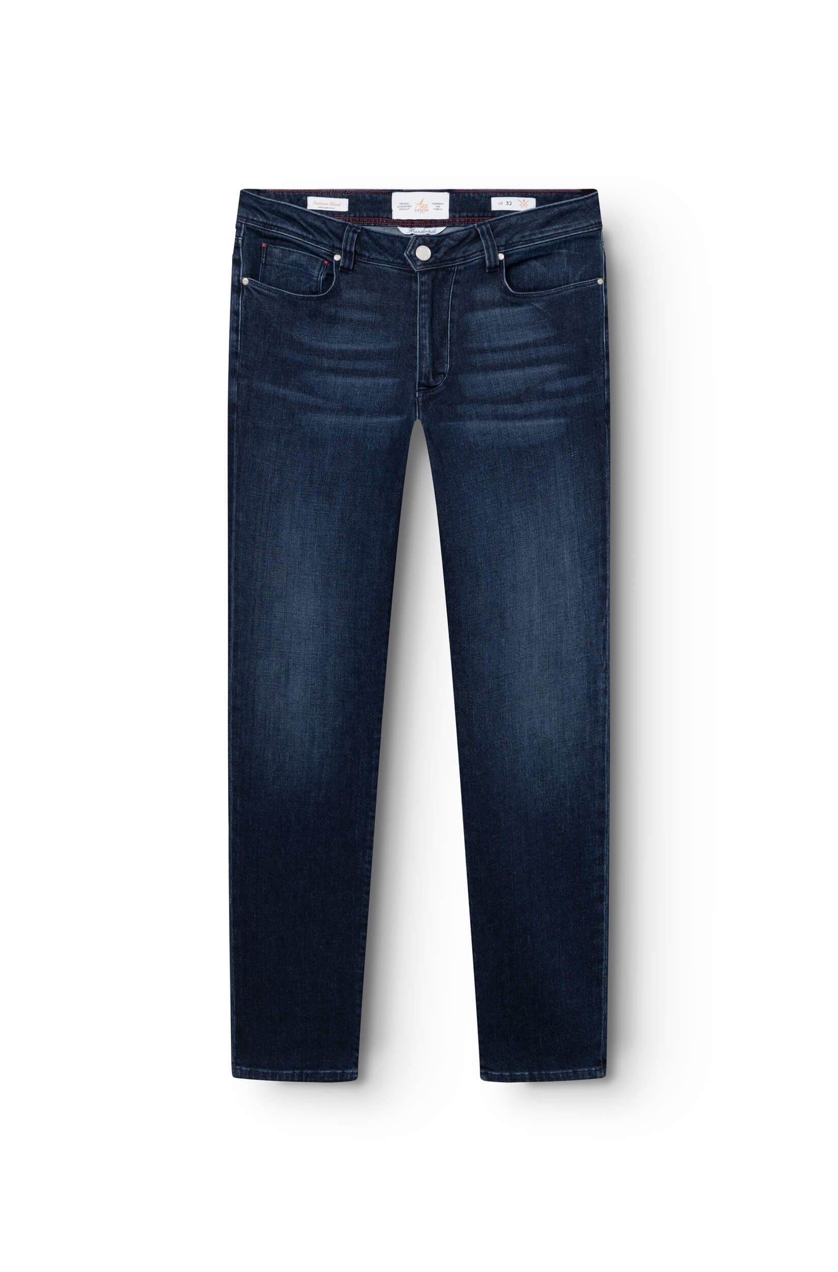Jeans bleu foncé en cachemire pour homme