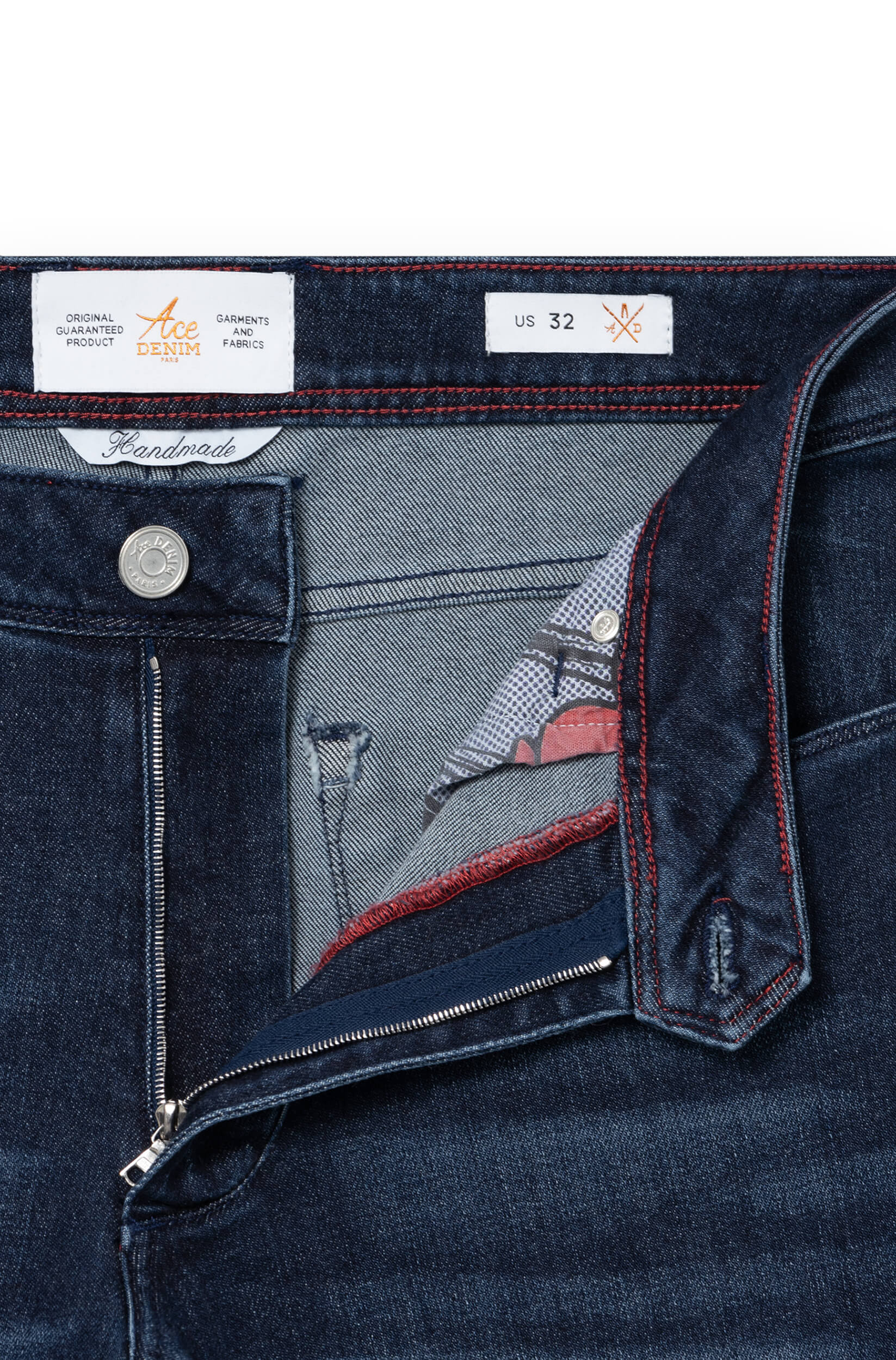 Jeans slim homme pierre foncé Vue 3 - Ace Denim Paris