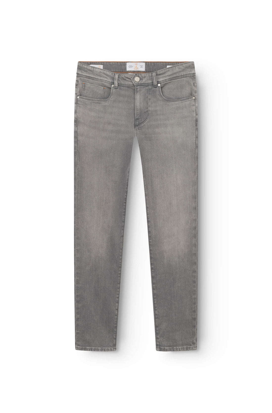 Vue de face du jeans gris clair en cachemire Ace Denim Paris