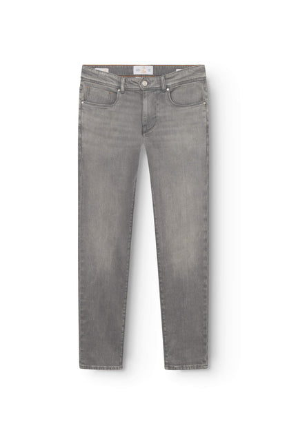 Vue de face du jeans gris clair en cachemire Ace Denim Paris
