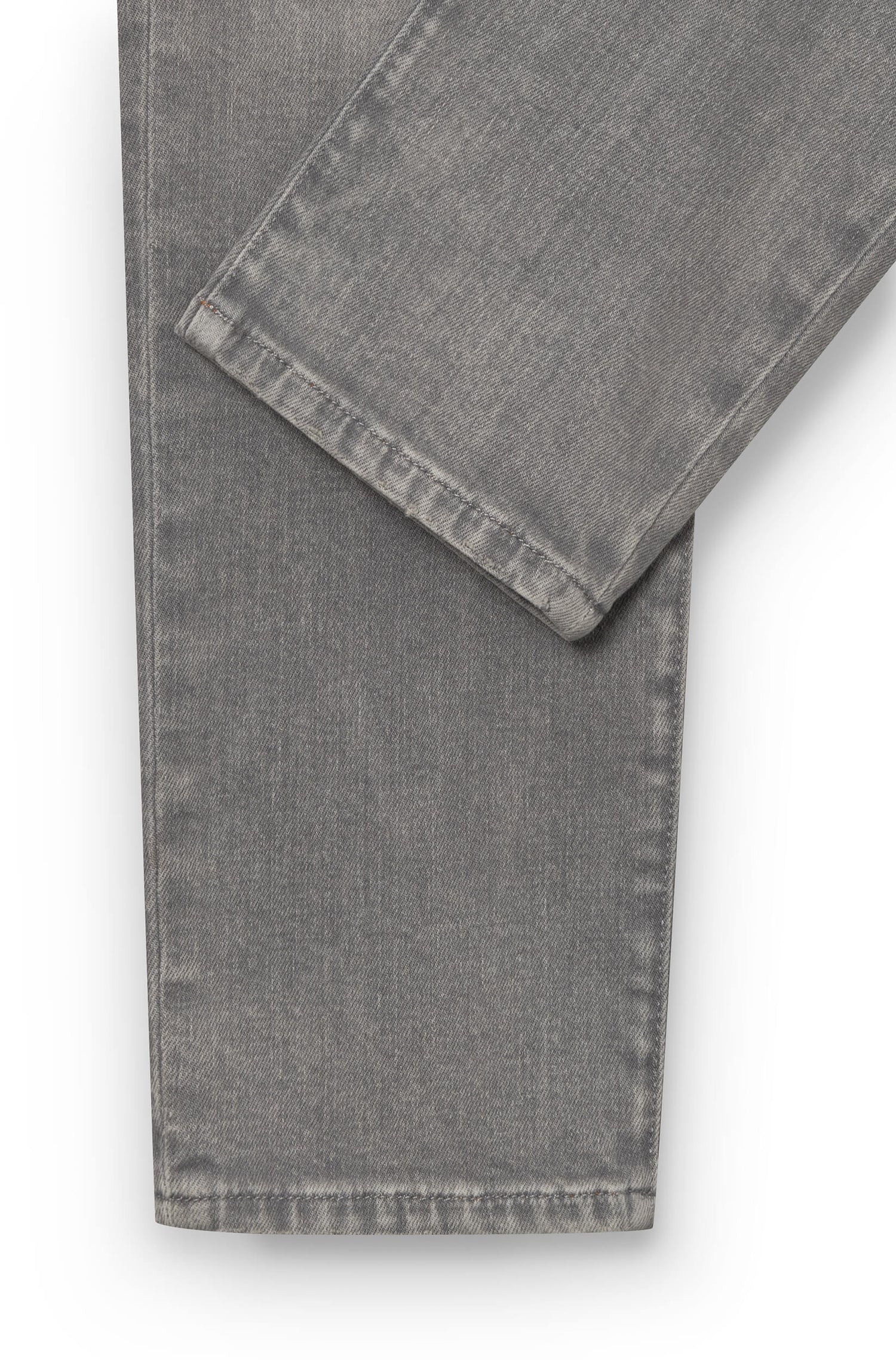 Cheville du jeans gris clair en cachemire