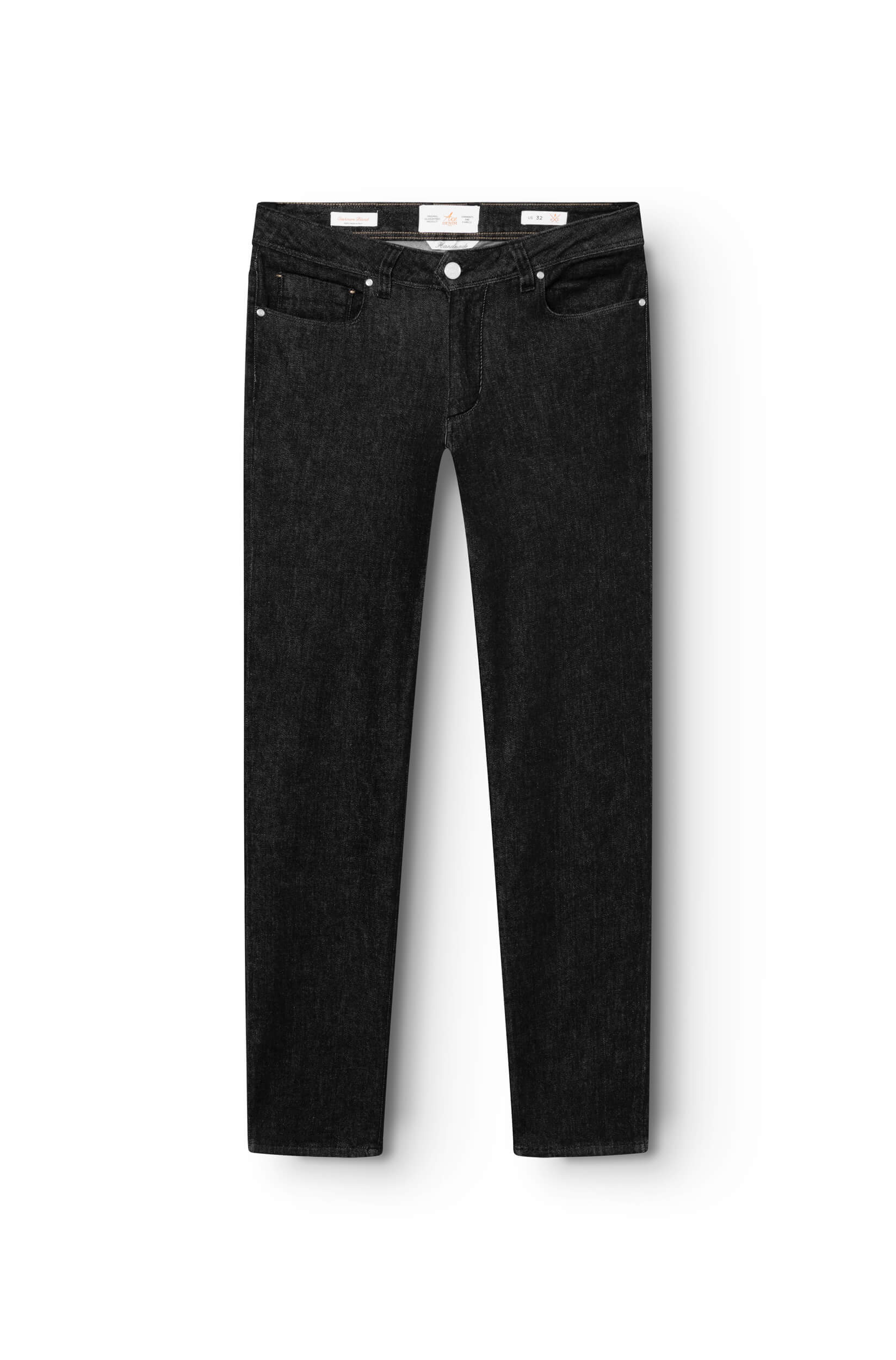Black cashmere trousers for men