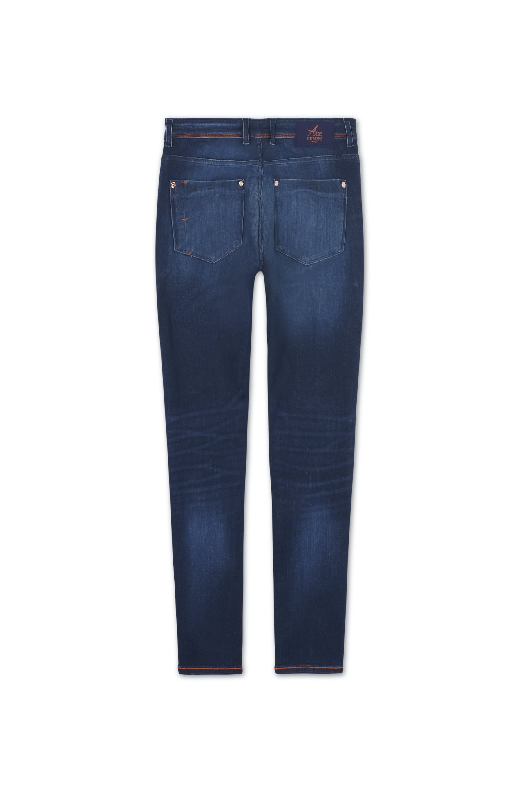 Jeans slim homme pierre foncé orange Vue 4 - Ace Denim Paris
