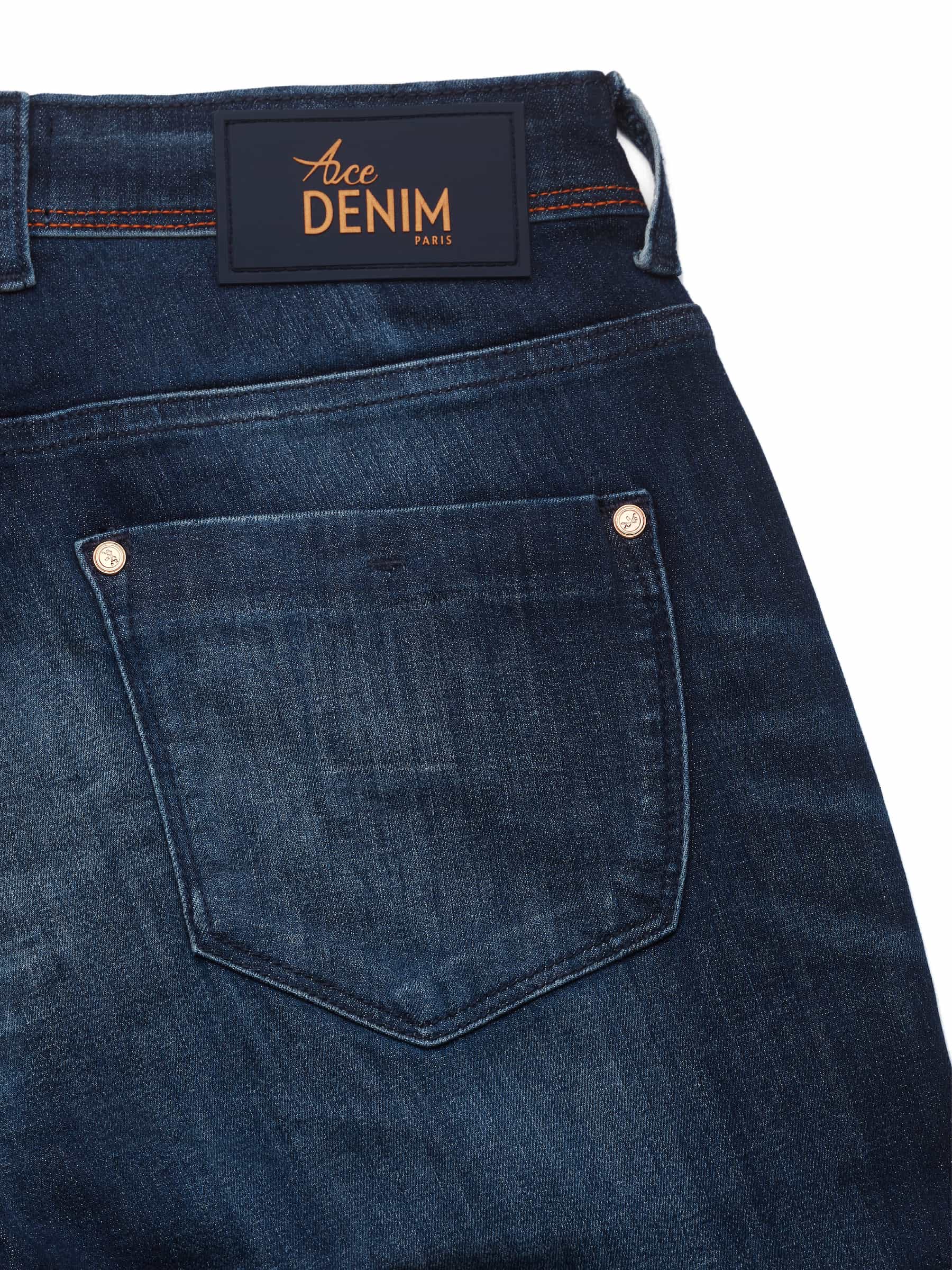 Jeans slim homme pierre foncé orange Vue 5 - Ace Denim Paris