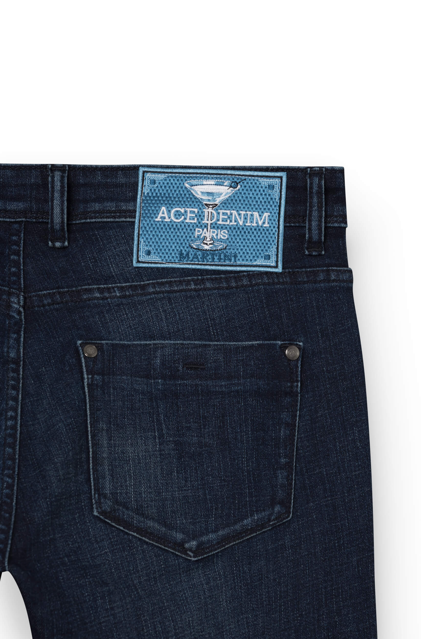Jeans slim homme pierre foncé Vue 3 - Ace Denim Paris