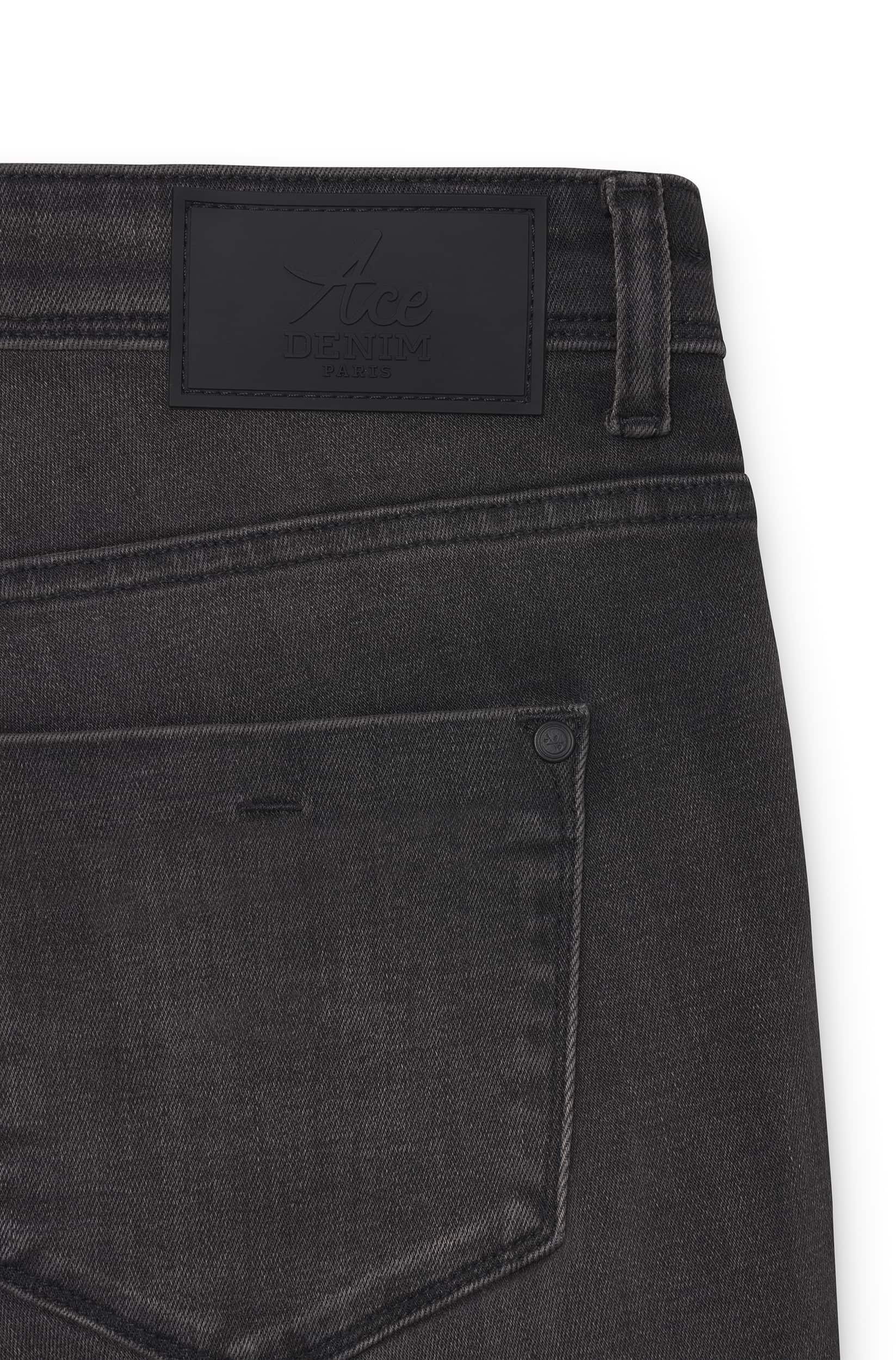 Jeans slim homme gris vert foncé Vue 6 - Ace Denim Paris