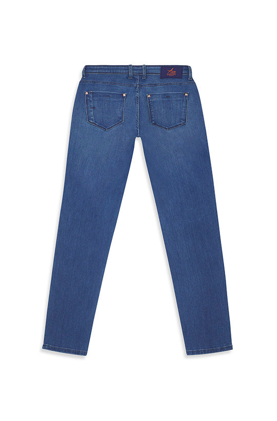 Jeans slim homme pierre moyen navy Vue 5 - Ace Denim Paris