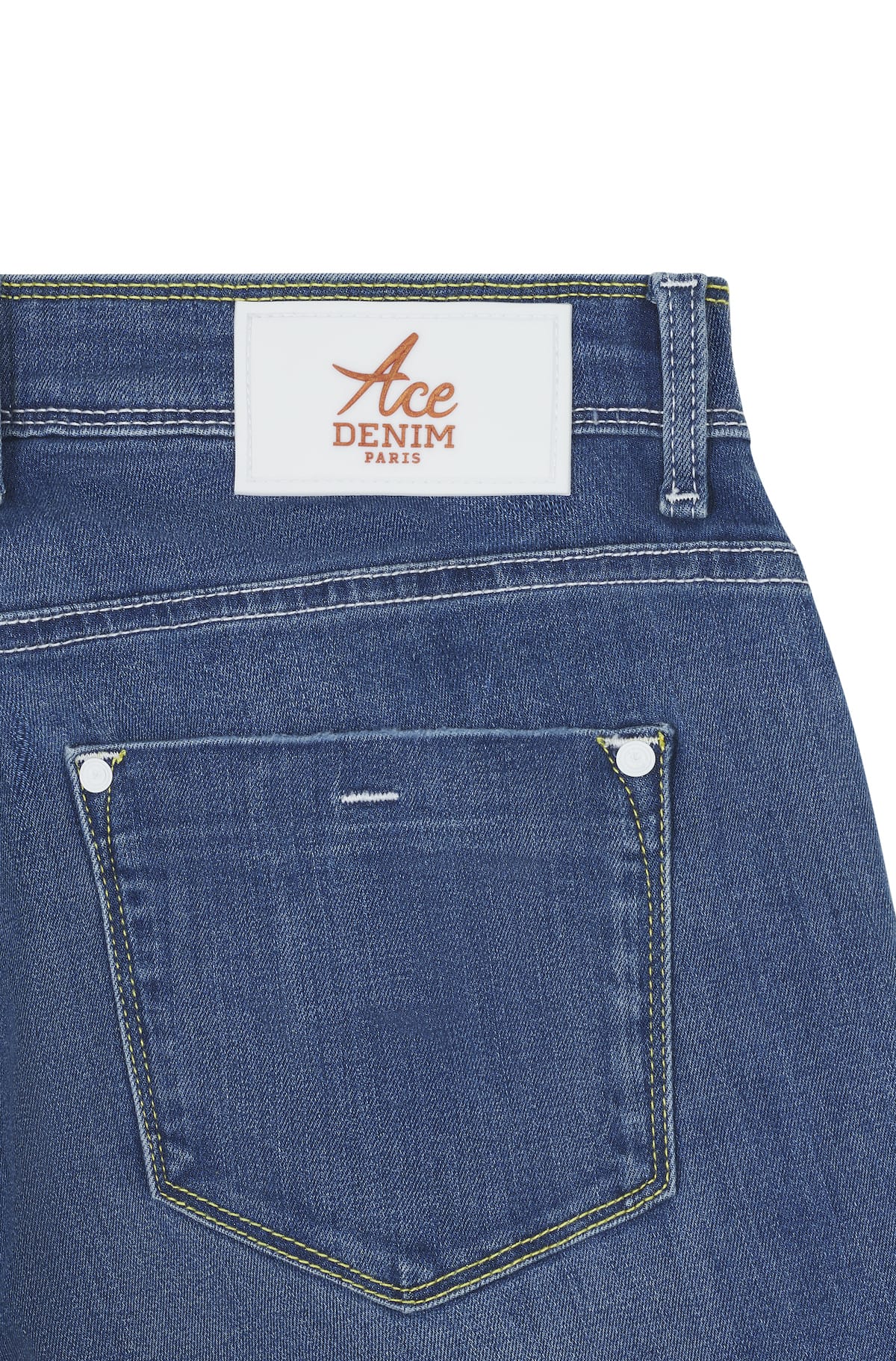 Jeans slim homme pierre moyen jaune Vue 4 - Ace Denim Paris