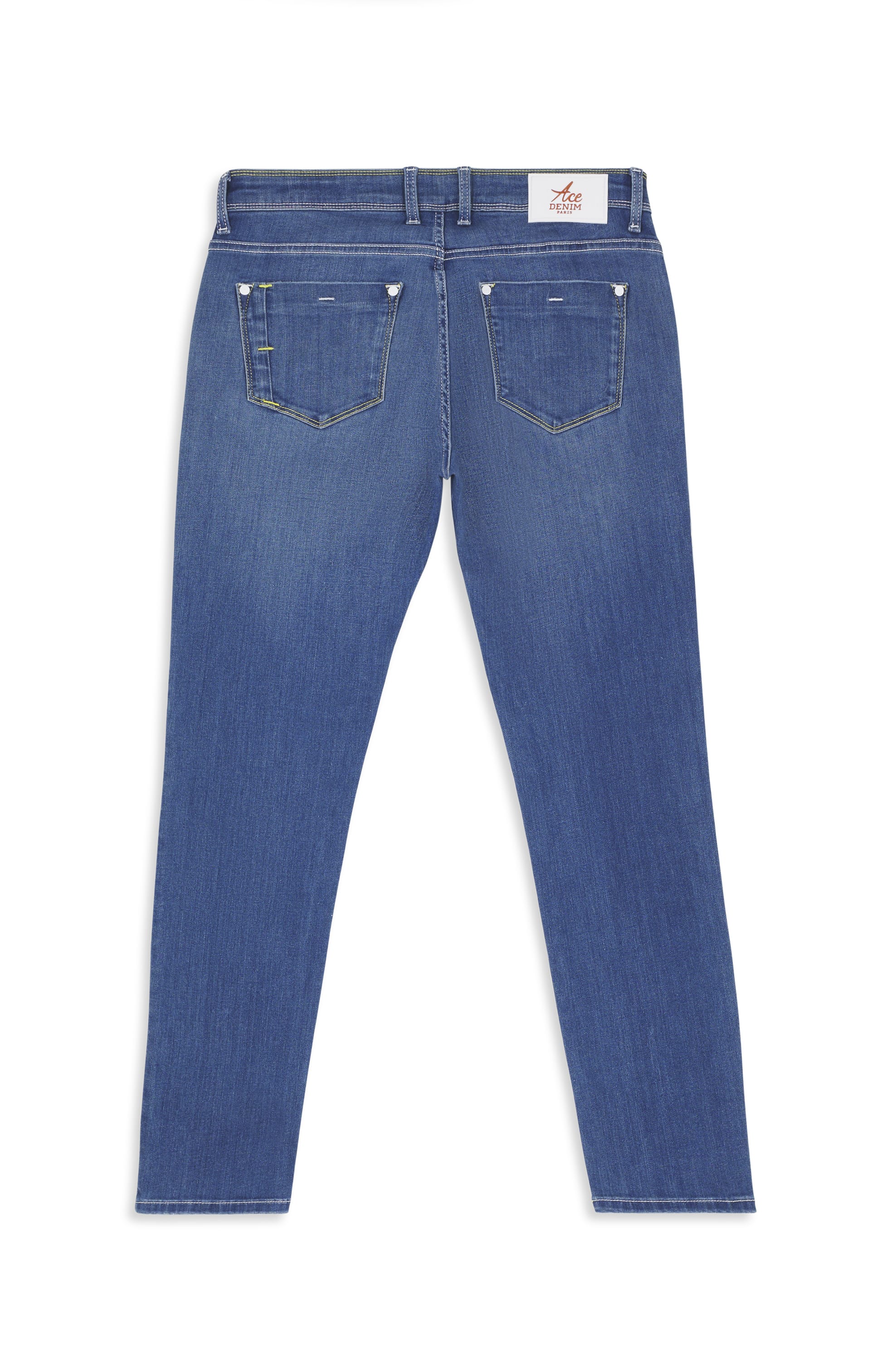 Jeans slim homme pierre moyen jaune Vue 5 - Ace Denim Paris