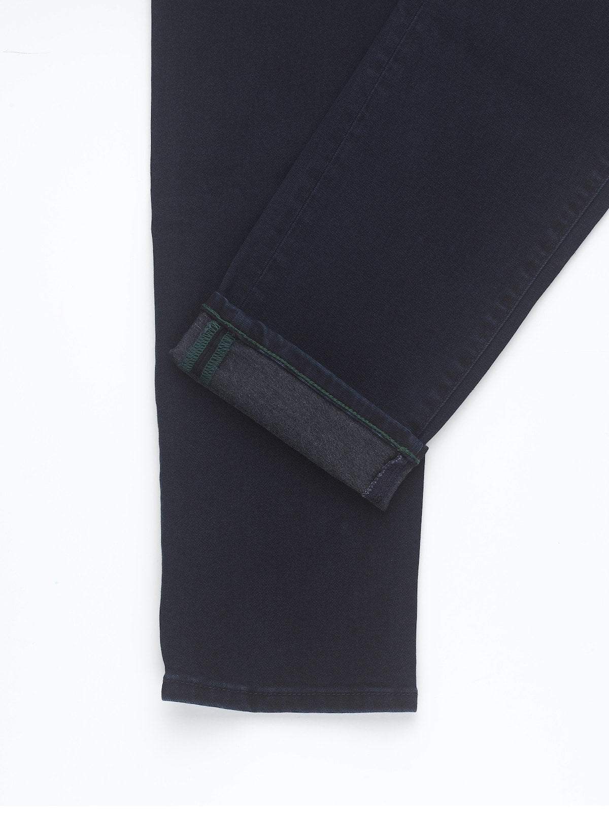 Jeans slim homme bleu nuit vert racing Vue 6 - Ace Denim Paris