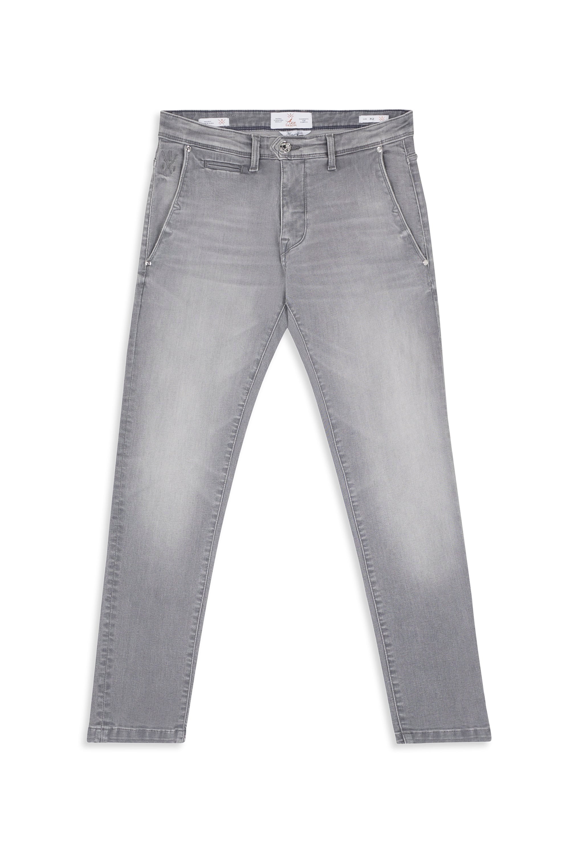 Pantalon Milano homme gris lune - Ace Denim Paris