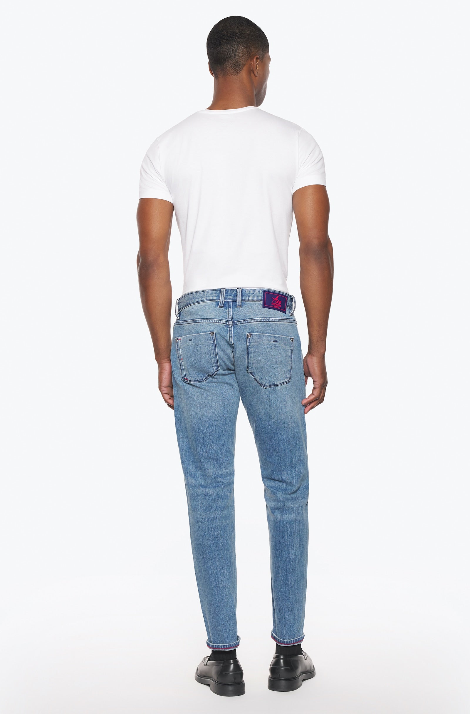 Jeans selvedge homme stone heavy Vue 3 - Ace Denim Paris