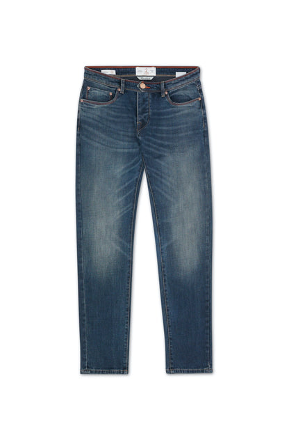 jeans homme bleu foncé coupe slim 