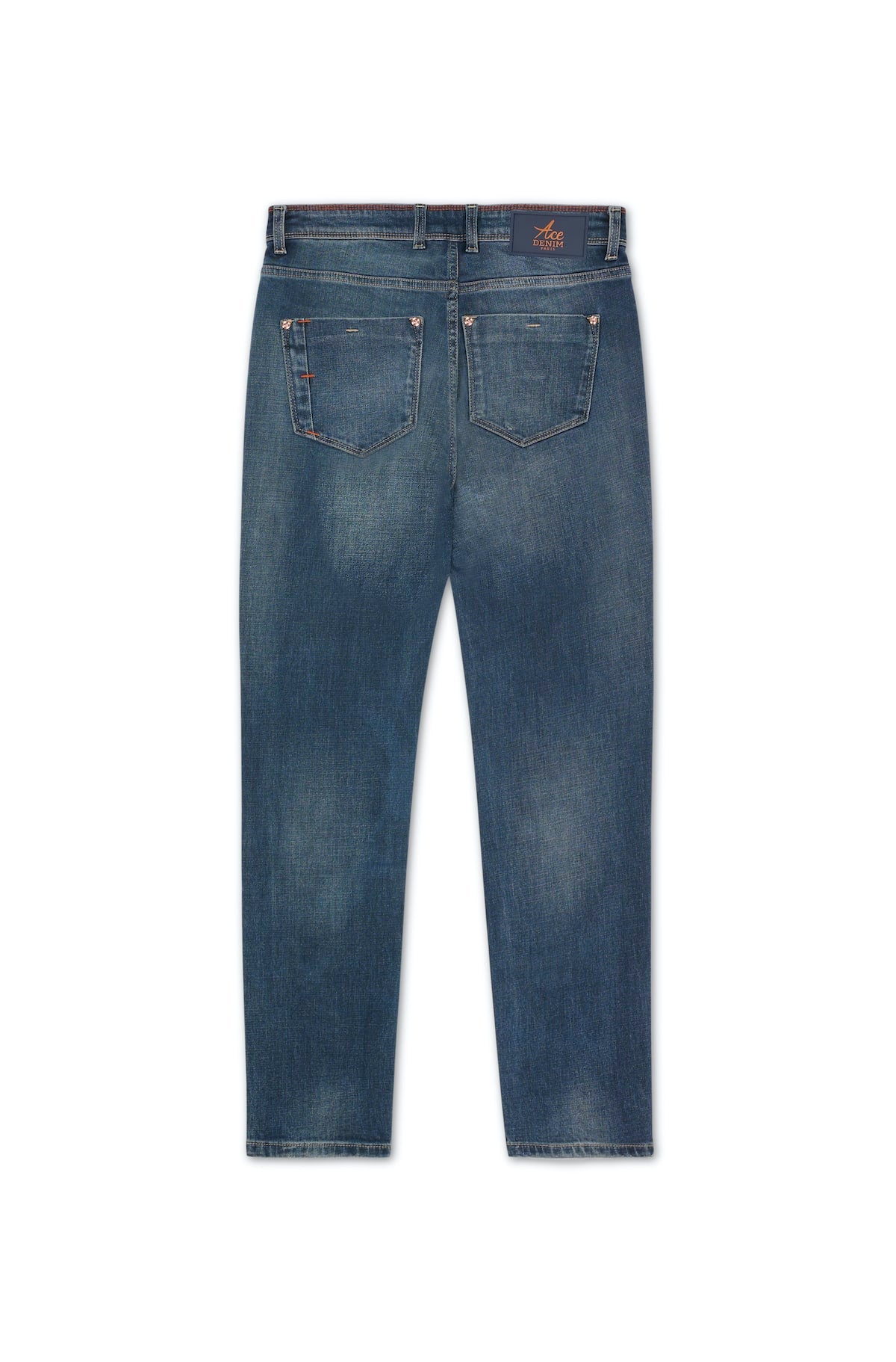 Jeans slim homme stone orange Vue 4 - Ace Denim Paris