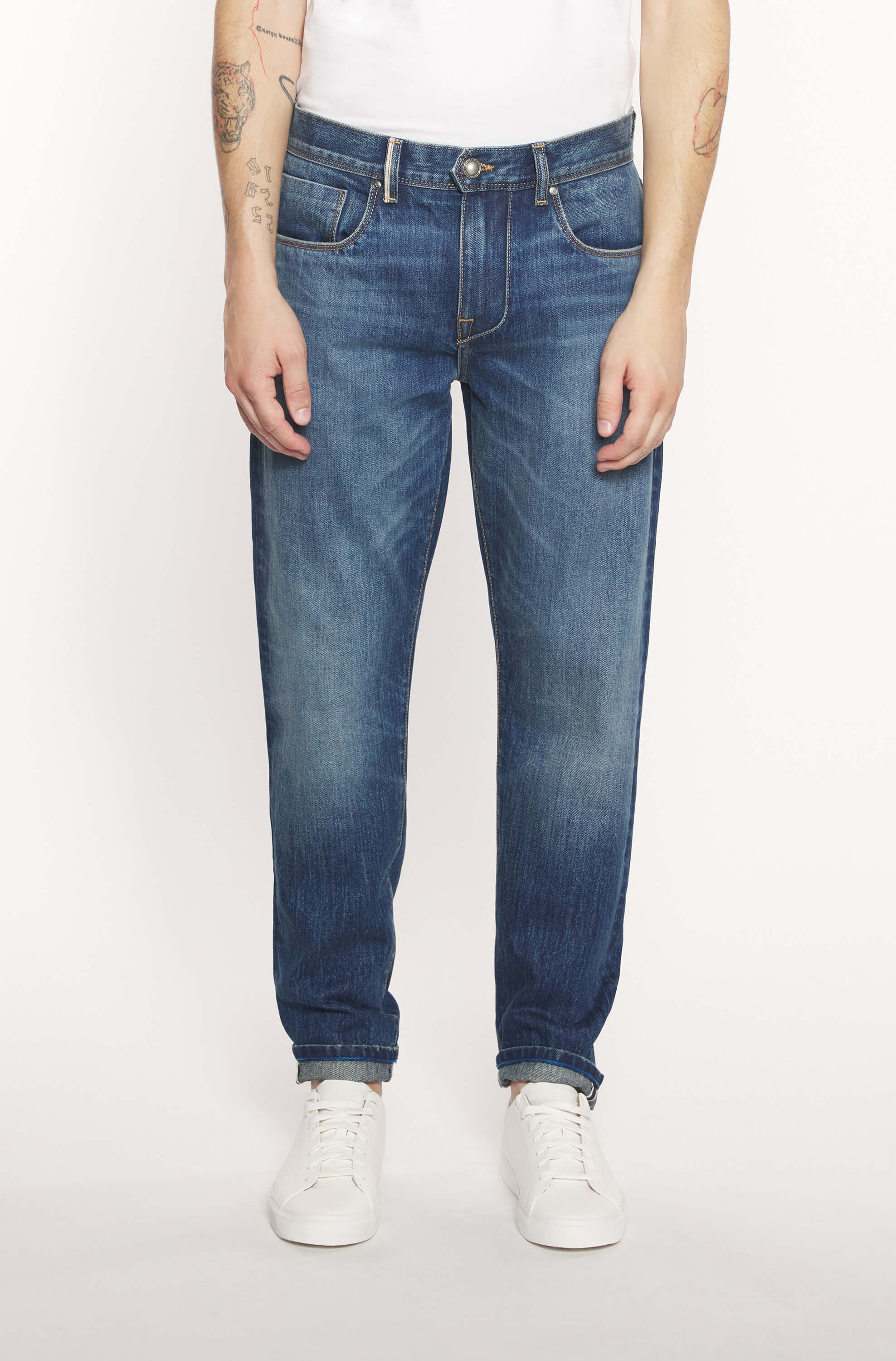 Jeans carrot homme pierre foncé - Ace Denim Paris