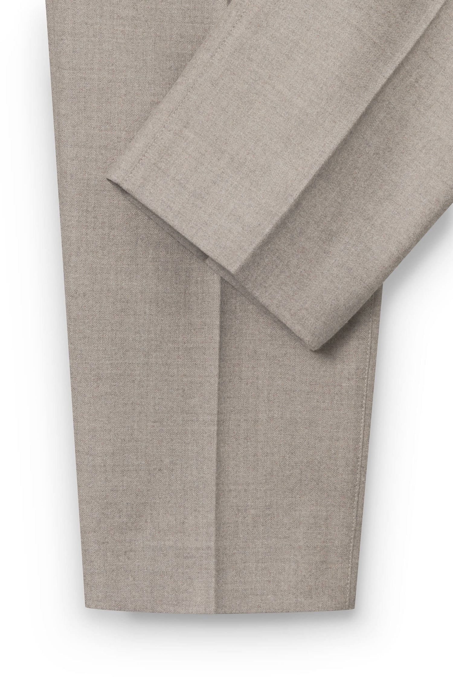 AD 47 - Pantalon Ample en Laine Mérinos Beige