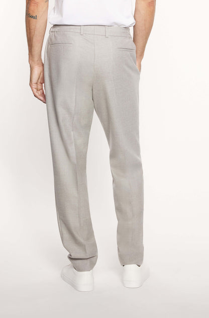 AD 47 - Pantalon Ample en Laine Mérinos Beige