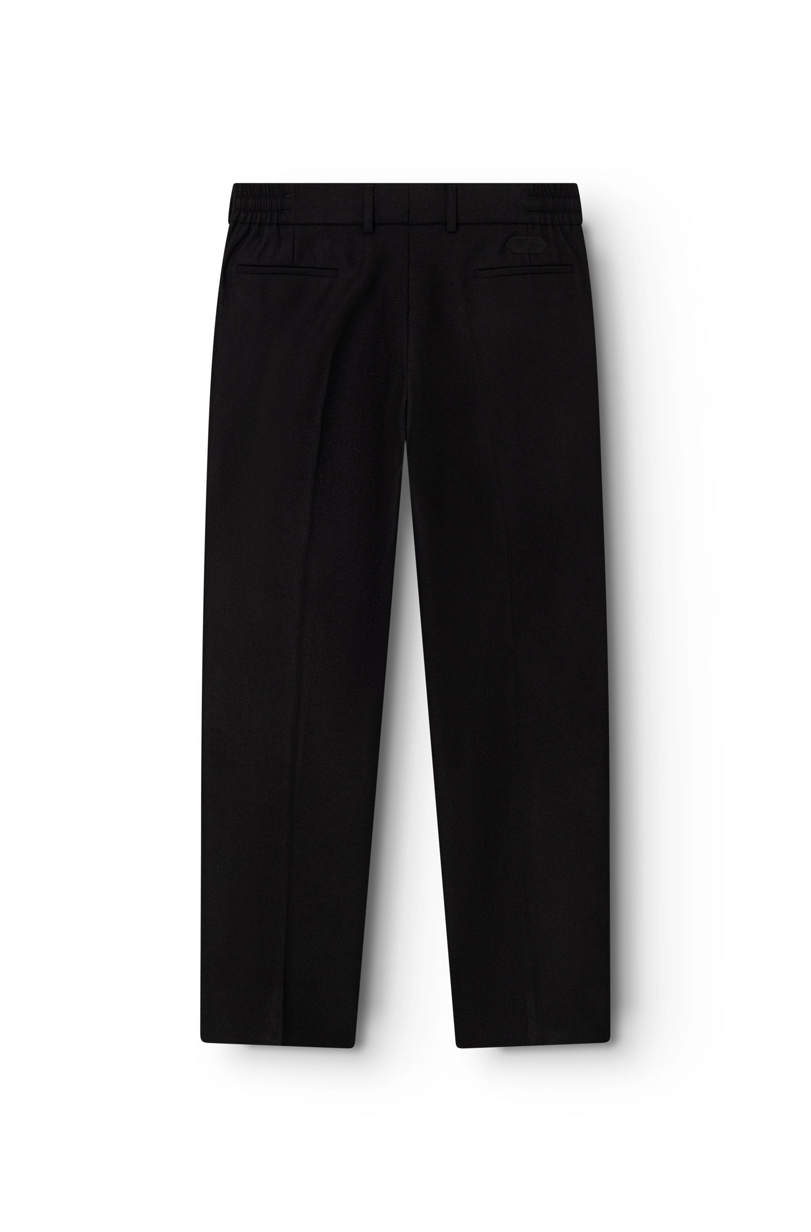 AD 47 - Straight-Leg Pleated Trousers in Black Merino Wool