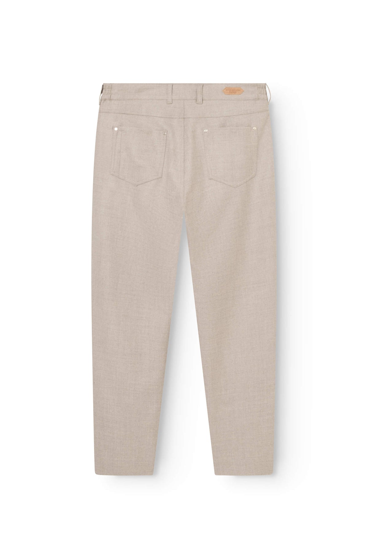 AD 45 - Beige Wool Flannel Trousers