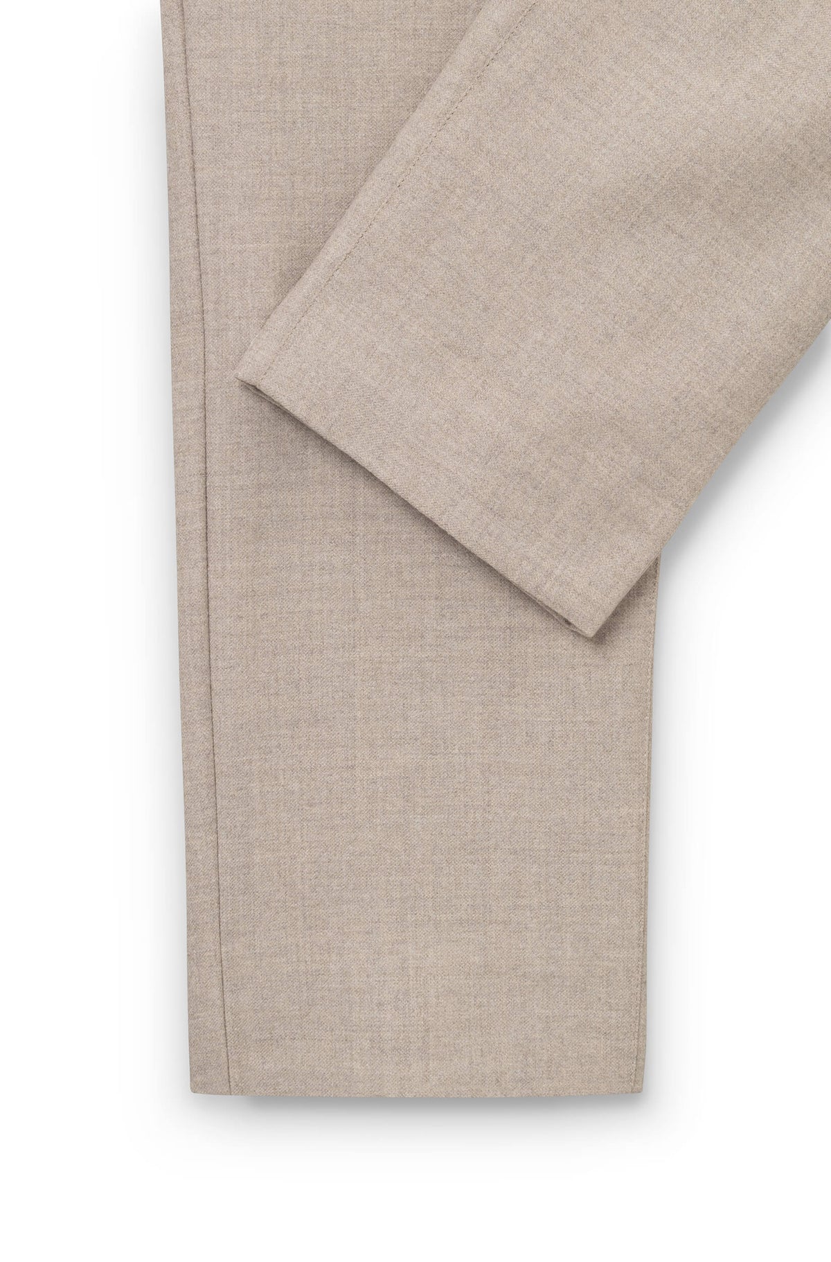 AD 45 - Beige Wool Flannel Trousers