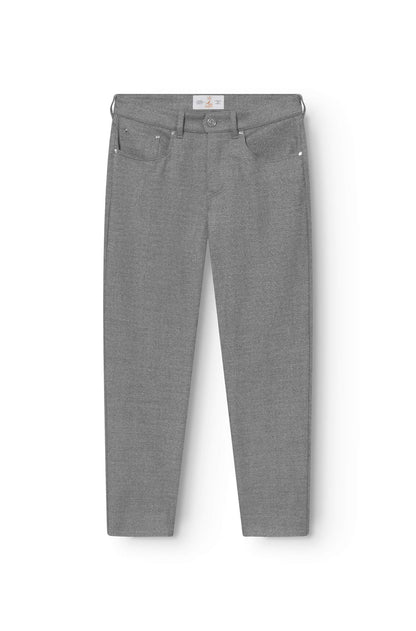 Straight gray flannel trousers Loro Piana for men