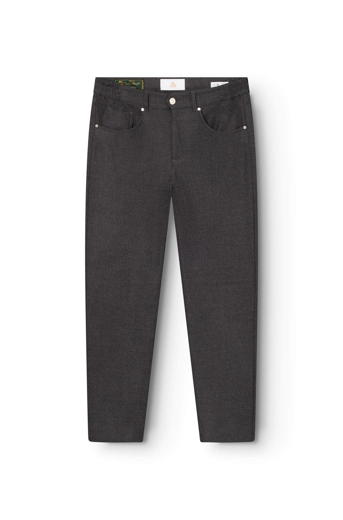 AD 45 - Dark Grey Wool Flannel Trousers