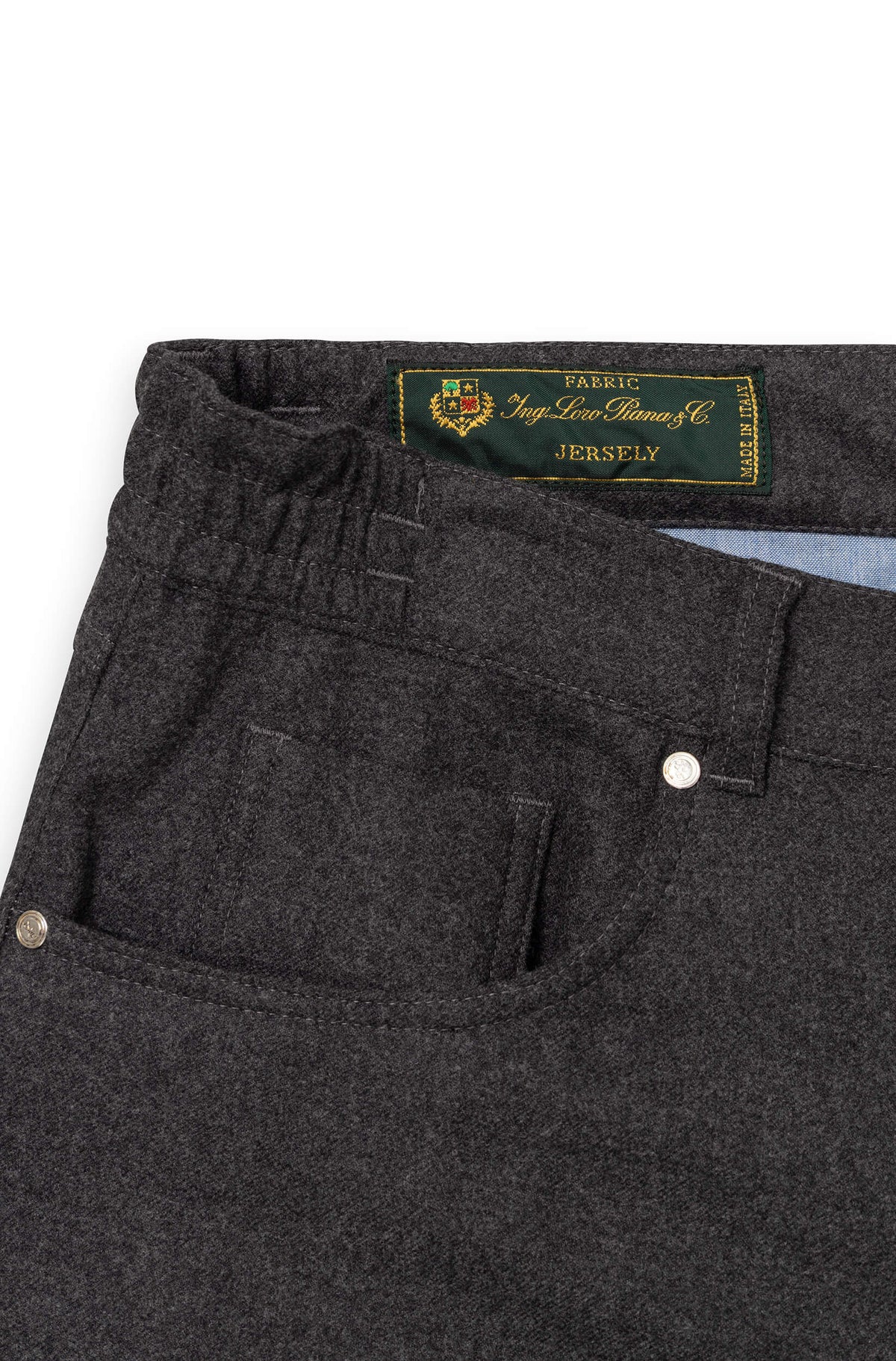 AD 45 - Dark Grey Wool Flannel Trousers