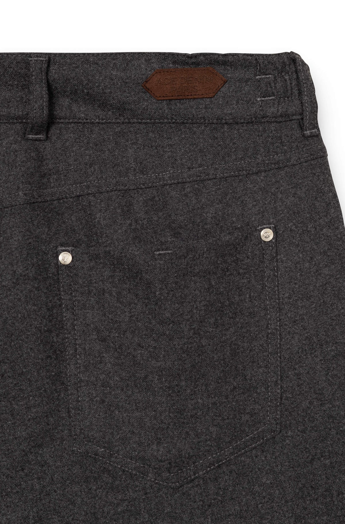 AD 45 - Dark Grey Wool Flannel Trousers