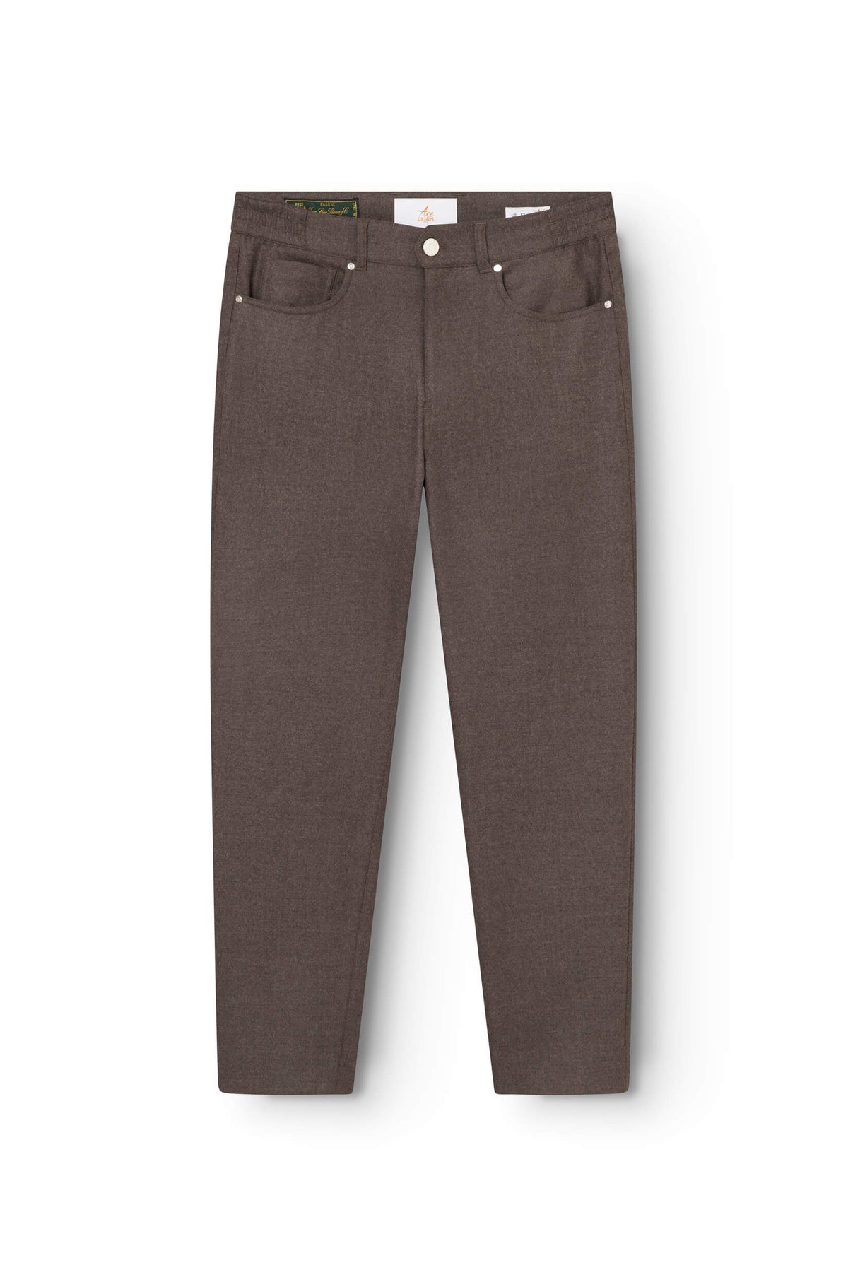 AD 45 - Brown Wool Flannel Trousers