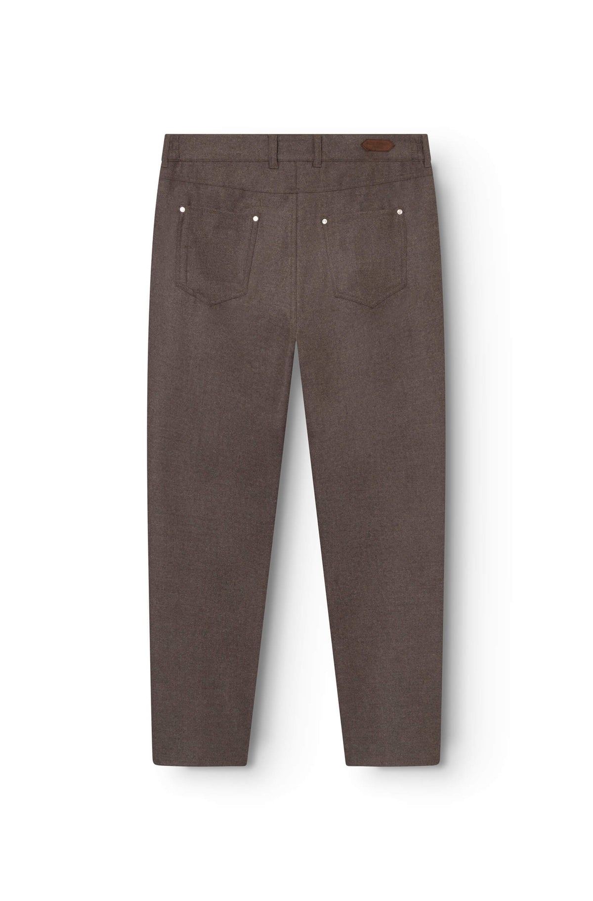 AD 45 - Brown Wool Flannel Trousers