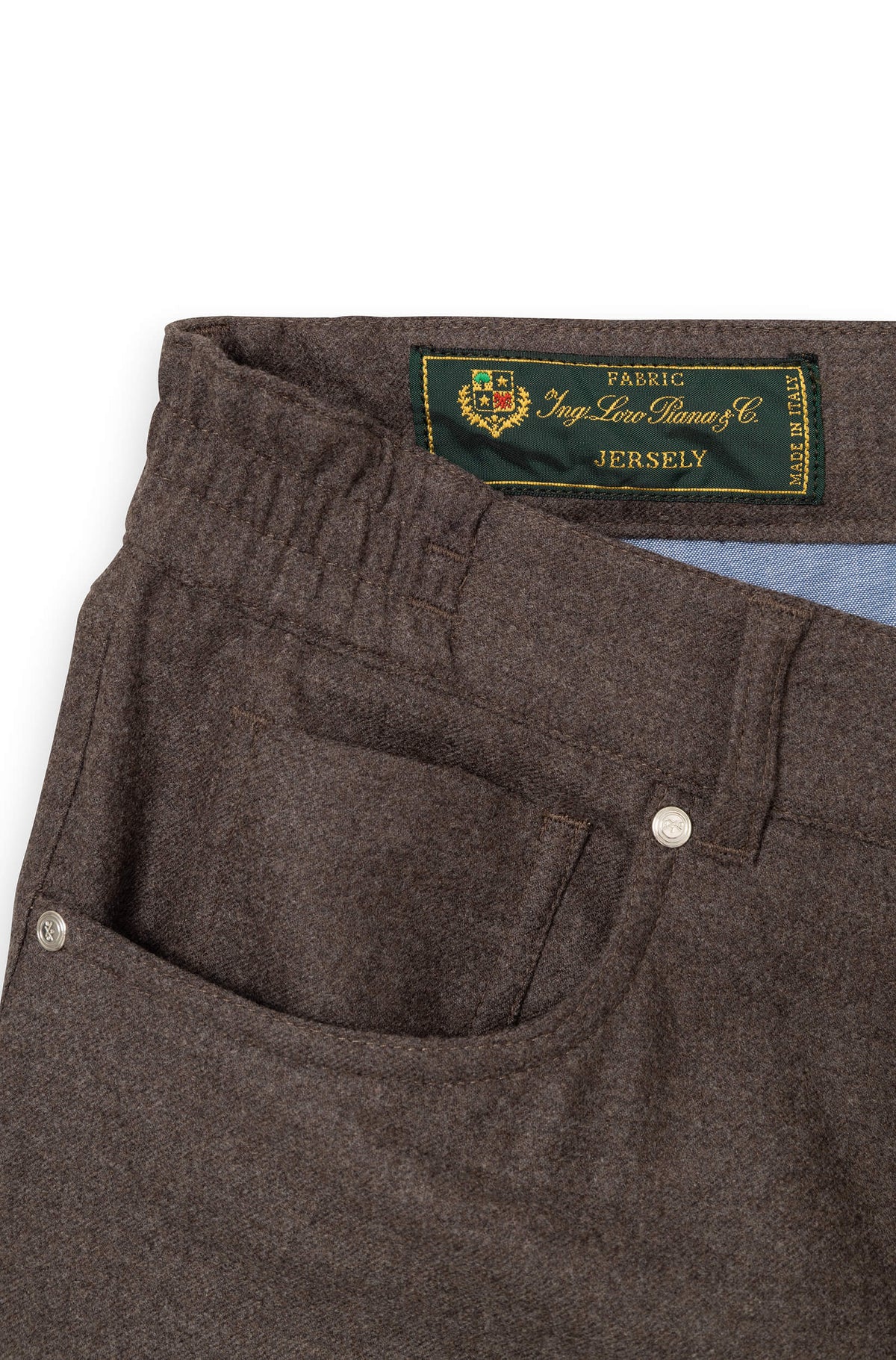 AD 45 - Brown Wool Flannel Trousers