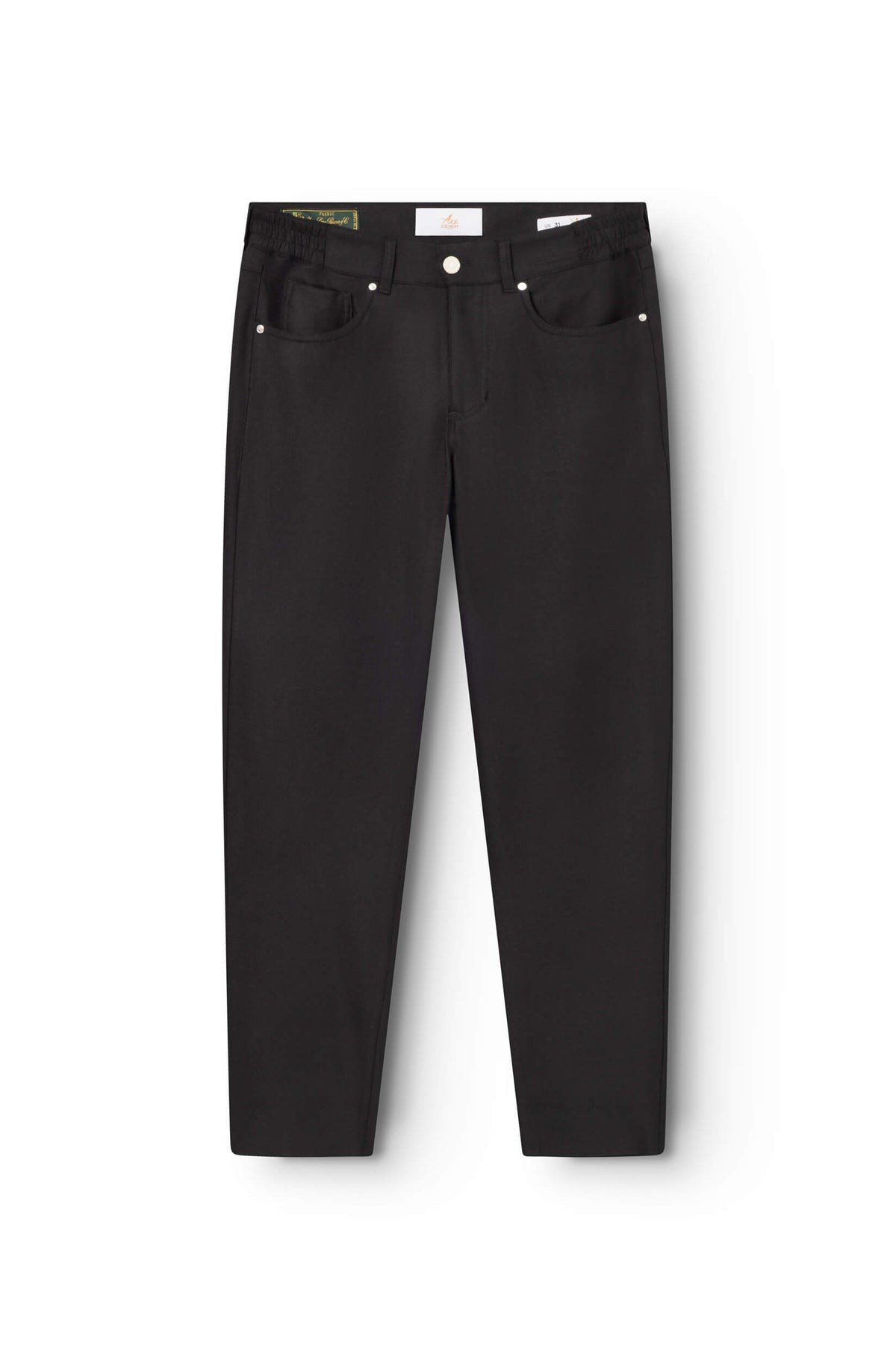 AD 45 - Black Wool Flannel Trousers