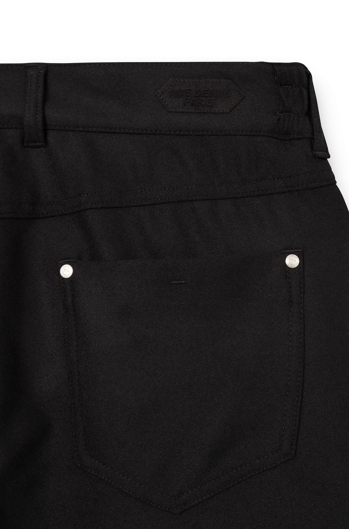 AD 45 - Black Wool Flannel Trousers