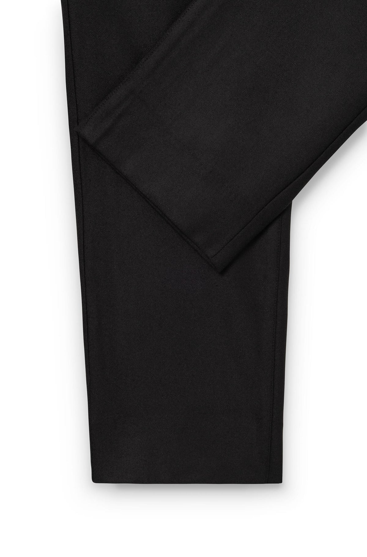 AD 45 - Black Wool Flannel Trousers