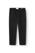 Black linen jogging trousers