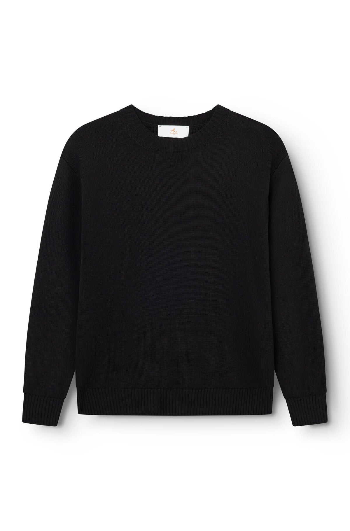 AD 199 - Pull à Col Rond en laine Noir